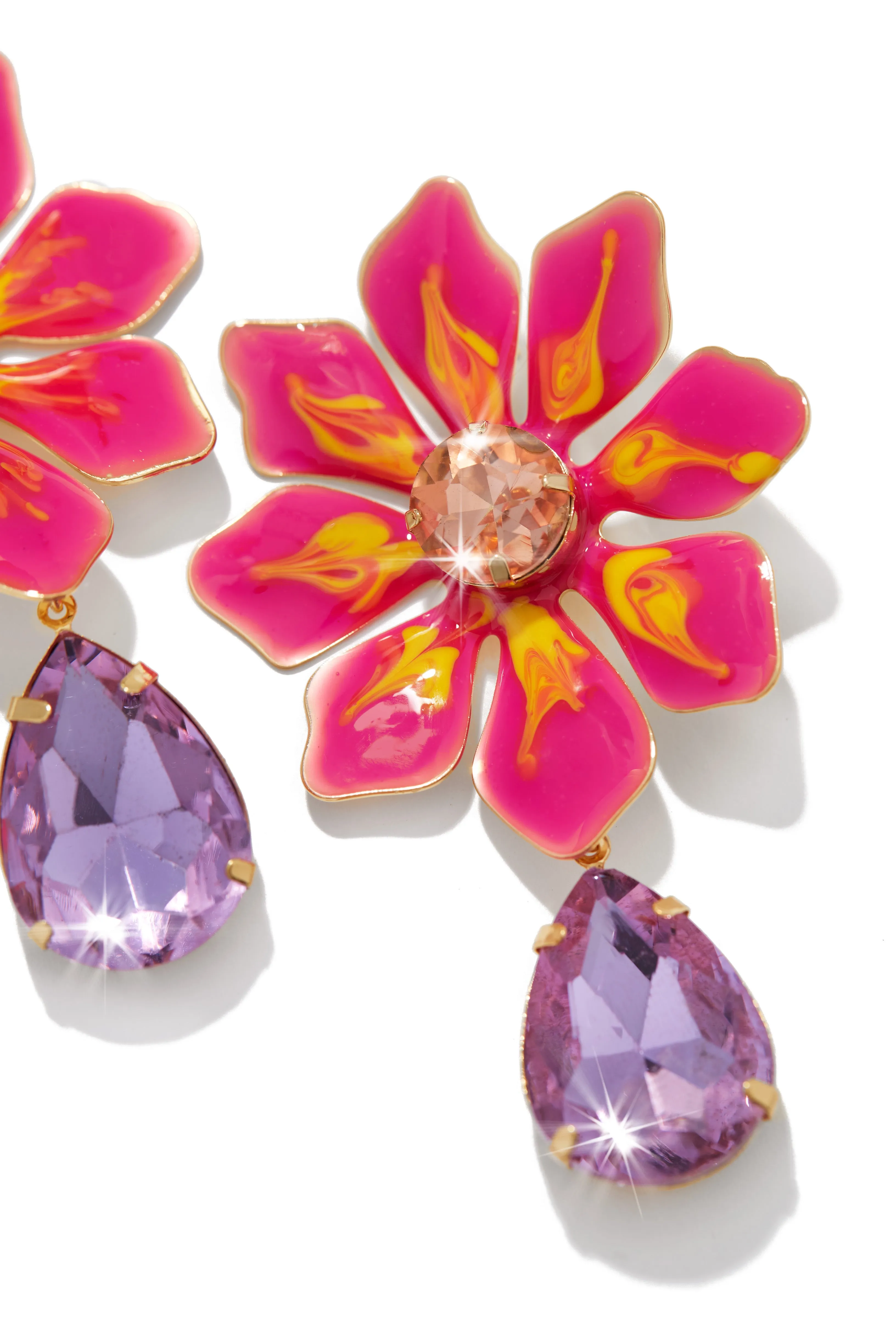 Imara Colorful Flower Earring - Pink sold by Miss Lola product image thumbnail 3