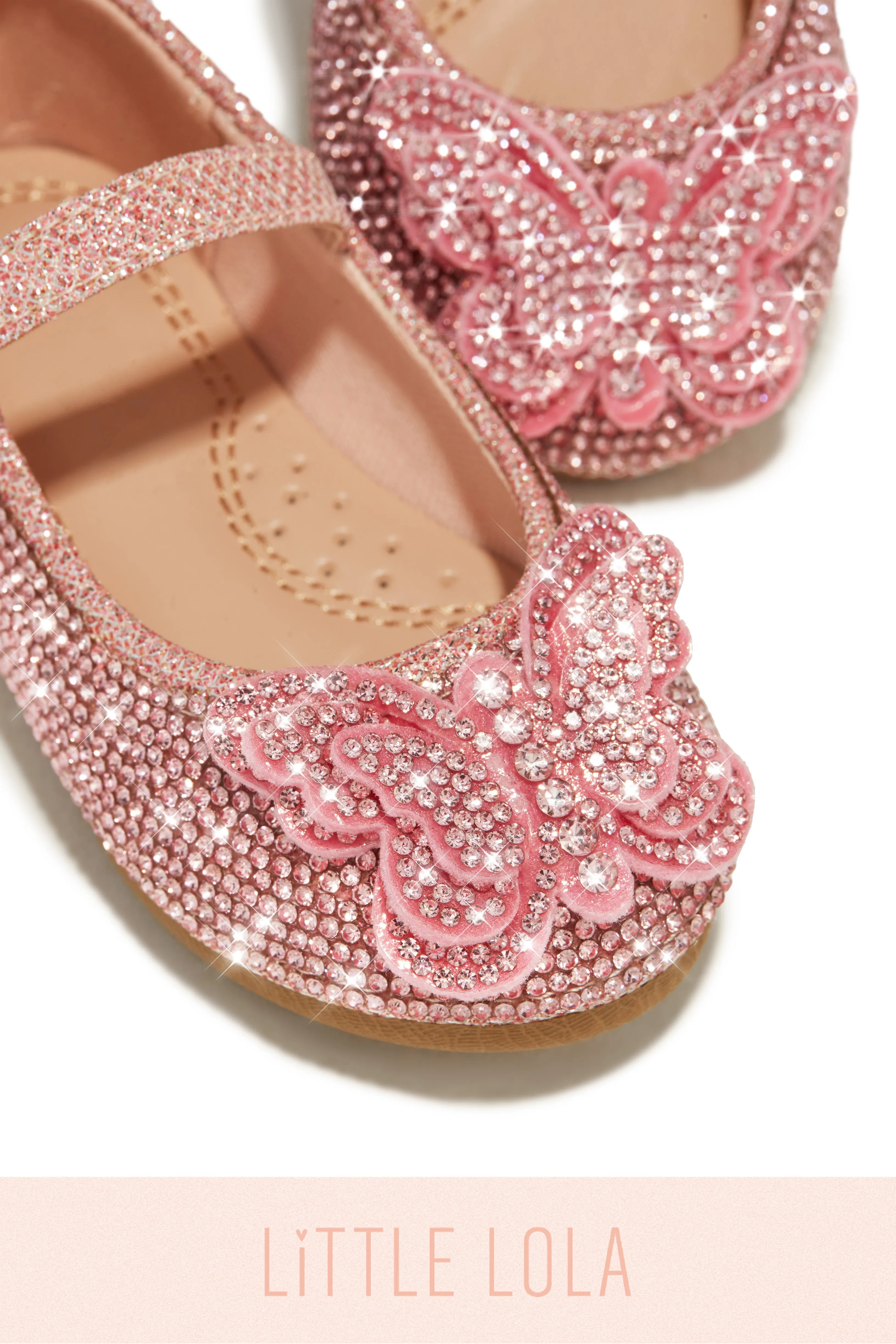 Mini Sweet Fantasy Embellished Flats - Pink sold by Miss Lola product image thumbnail 2