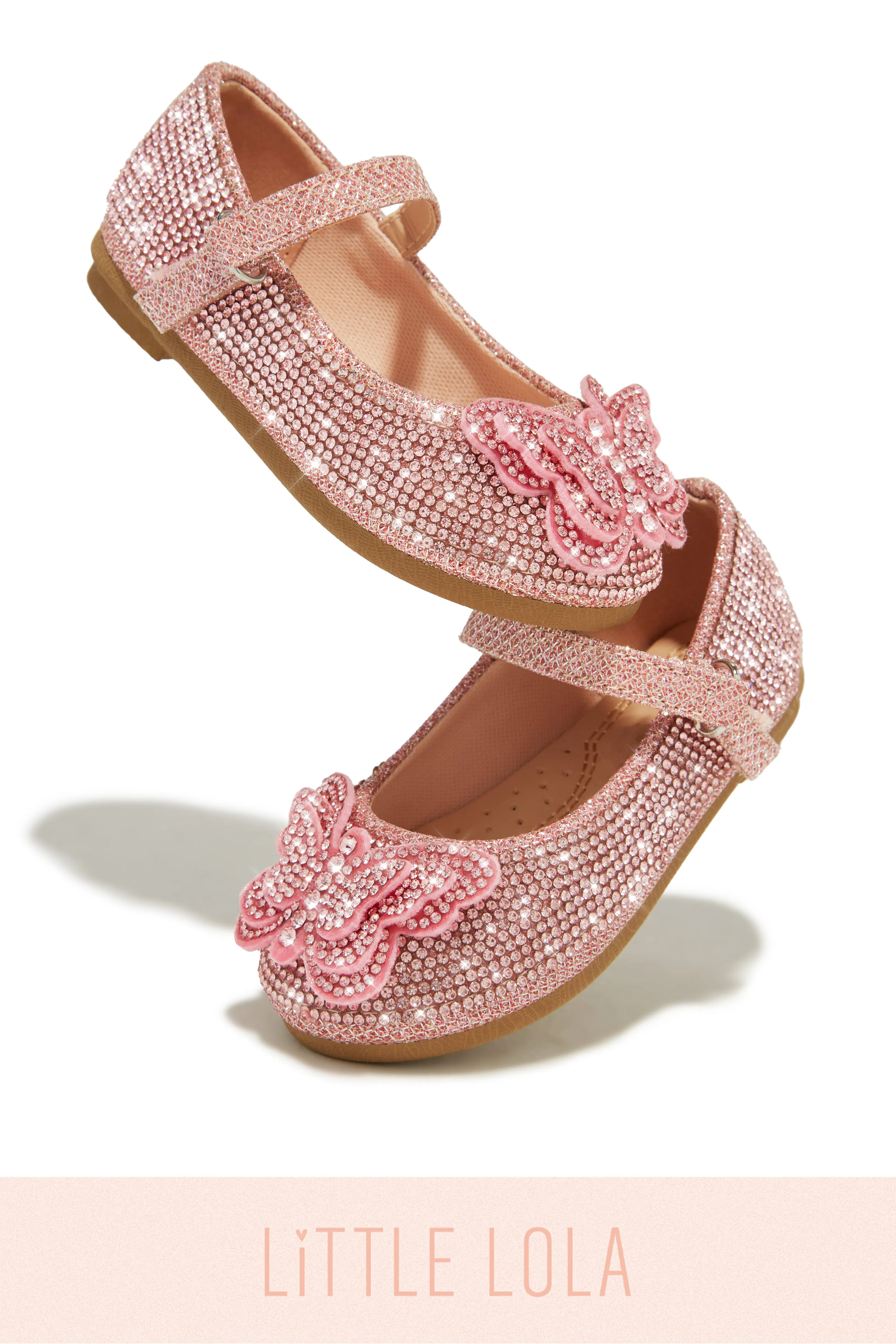 Mini Sweet Fantasy Embellished Flats - Pink sold by Miss Lola product image thumbnail 3
