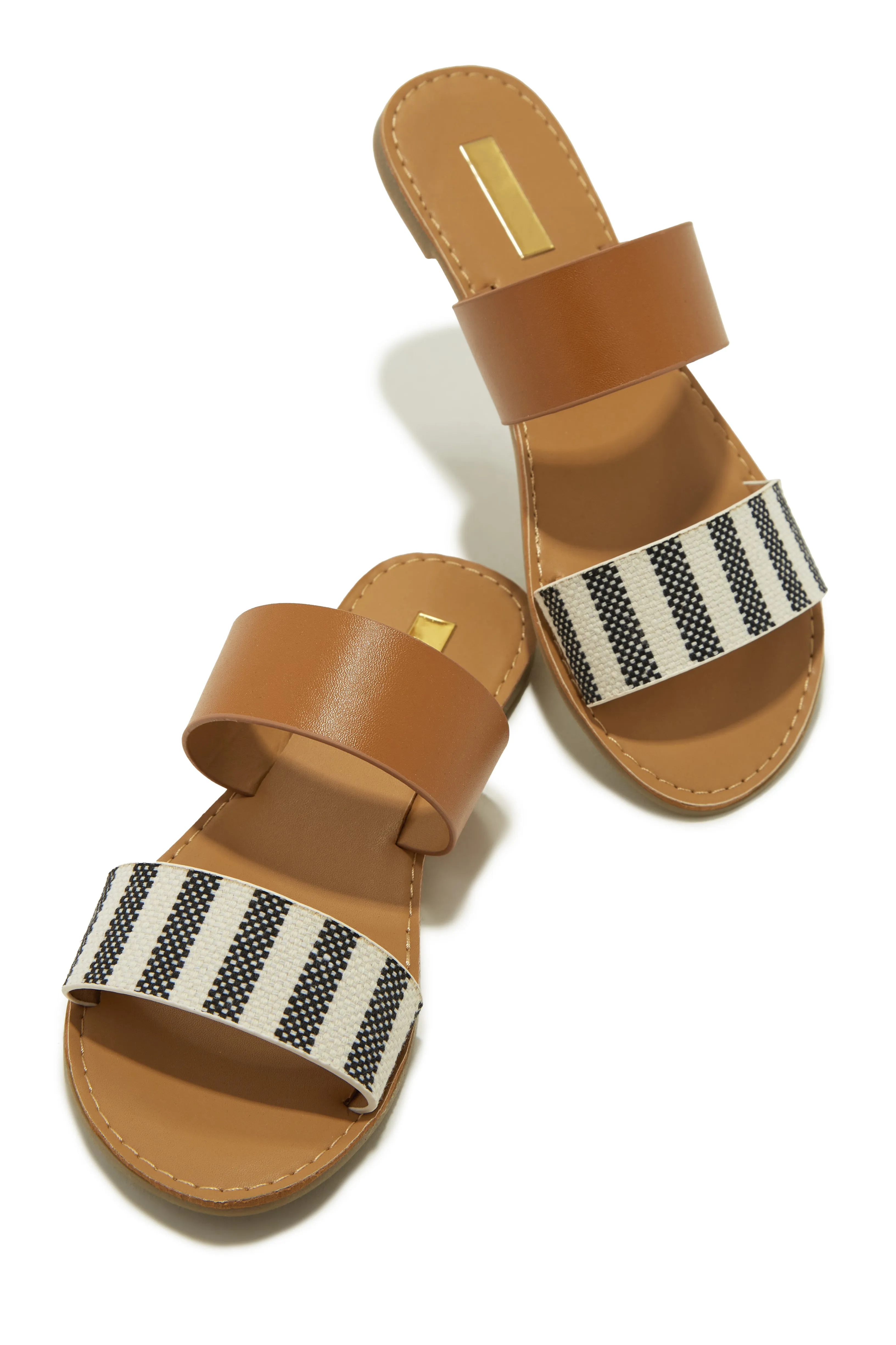 Spring Breaker Flat Slip On Sandals - White sold by Miss Lola product image thumbnail 5