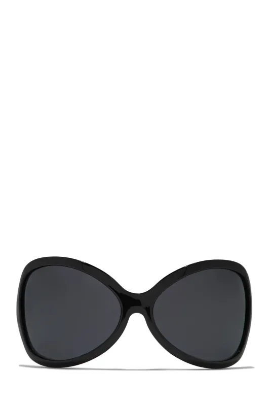 Big Reveal Oversized Sunglasses - Black sold by Miss Lola