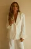 Perfect Match Two Piece Blazer and Pant Set - White sold by Miss Lola