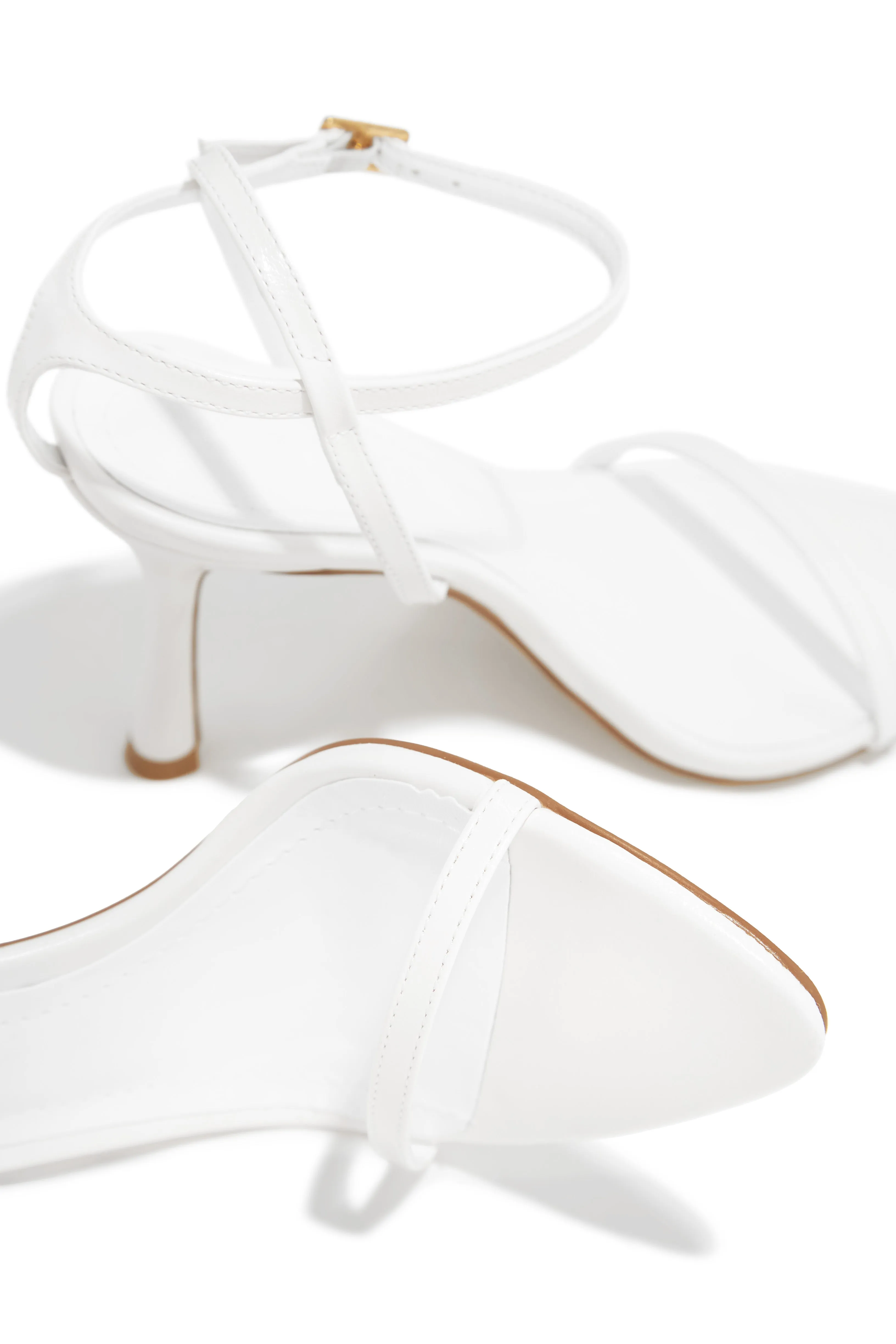 Adrienne Single Sole Heels - White sold by Miss Lola product image thumbnail 2