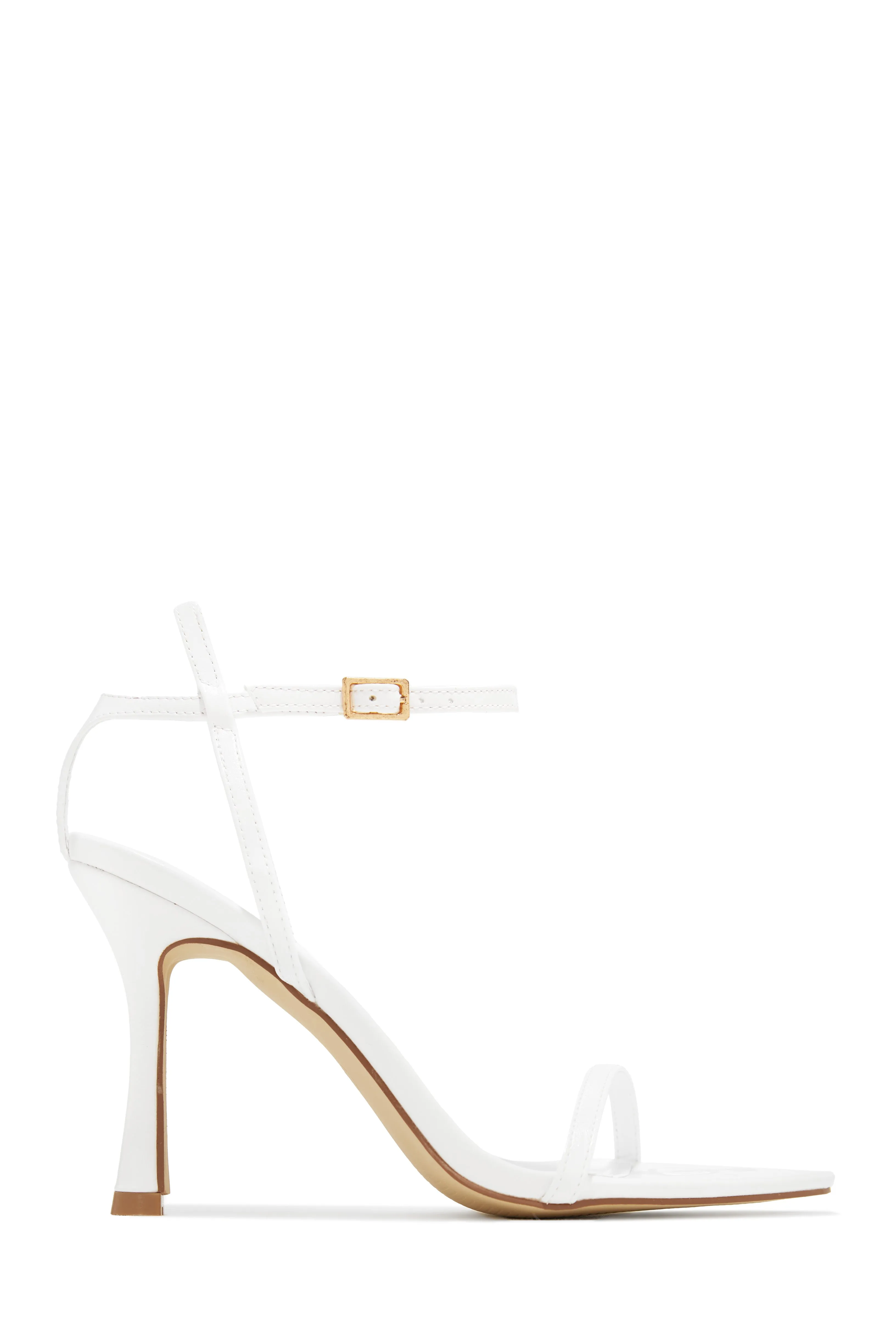 Adrienne Single Sole Heels - White sold by Miss Lola product image thumbnail 5