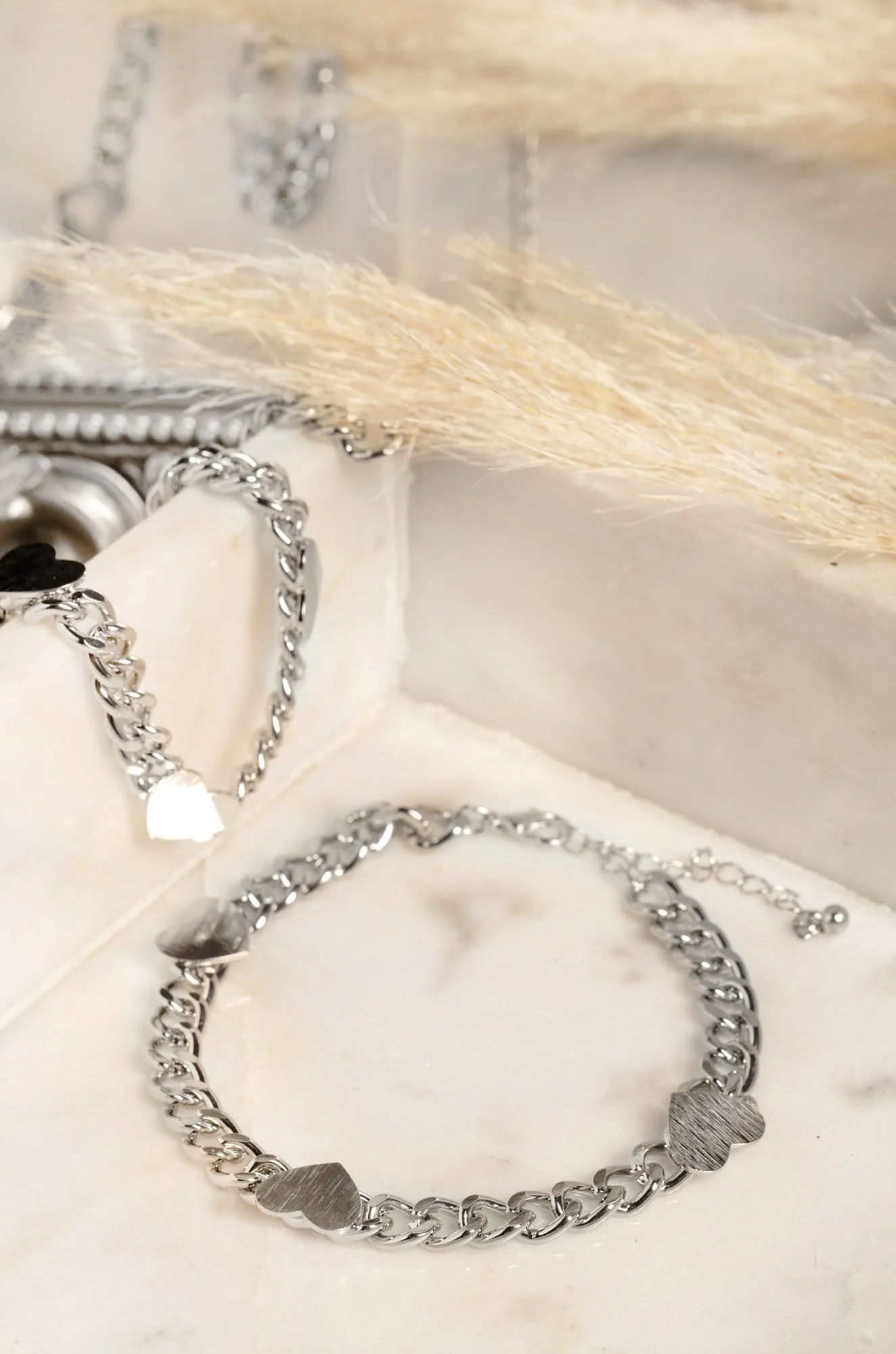 Heart On Lock Anklet - Silver sold by Miss Lola product image thumbnail 3