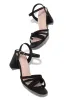 Special Guest Embellished Block Heels - Black sold by Miss Lola