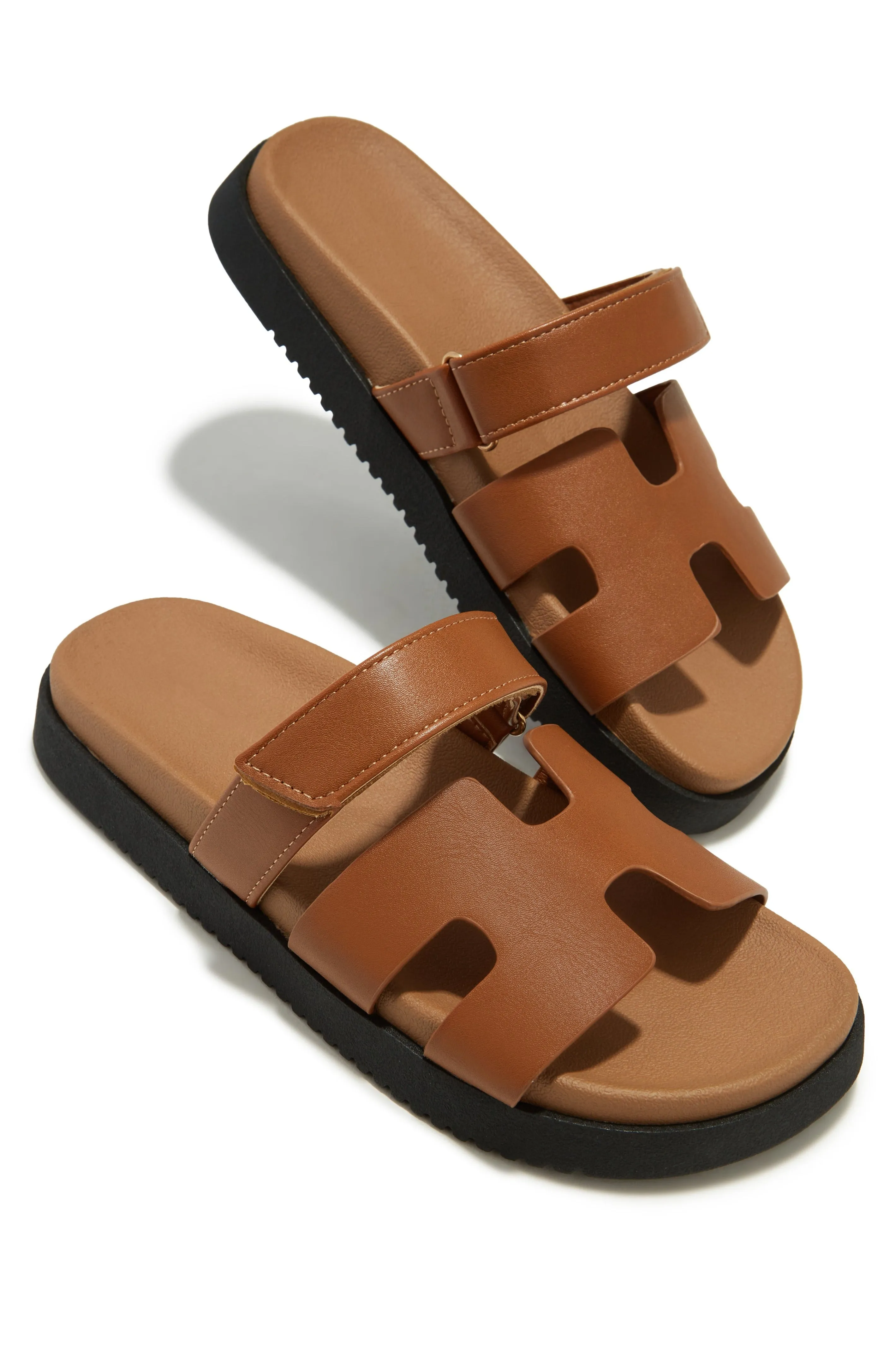 Sun Kissed Sun Slip On Sandals - Tan sold by Miss Lola product image thumbnail 4