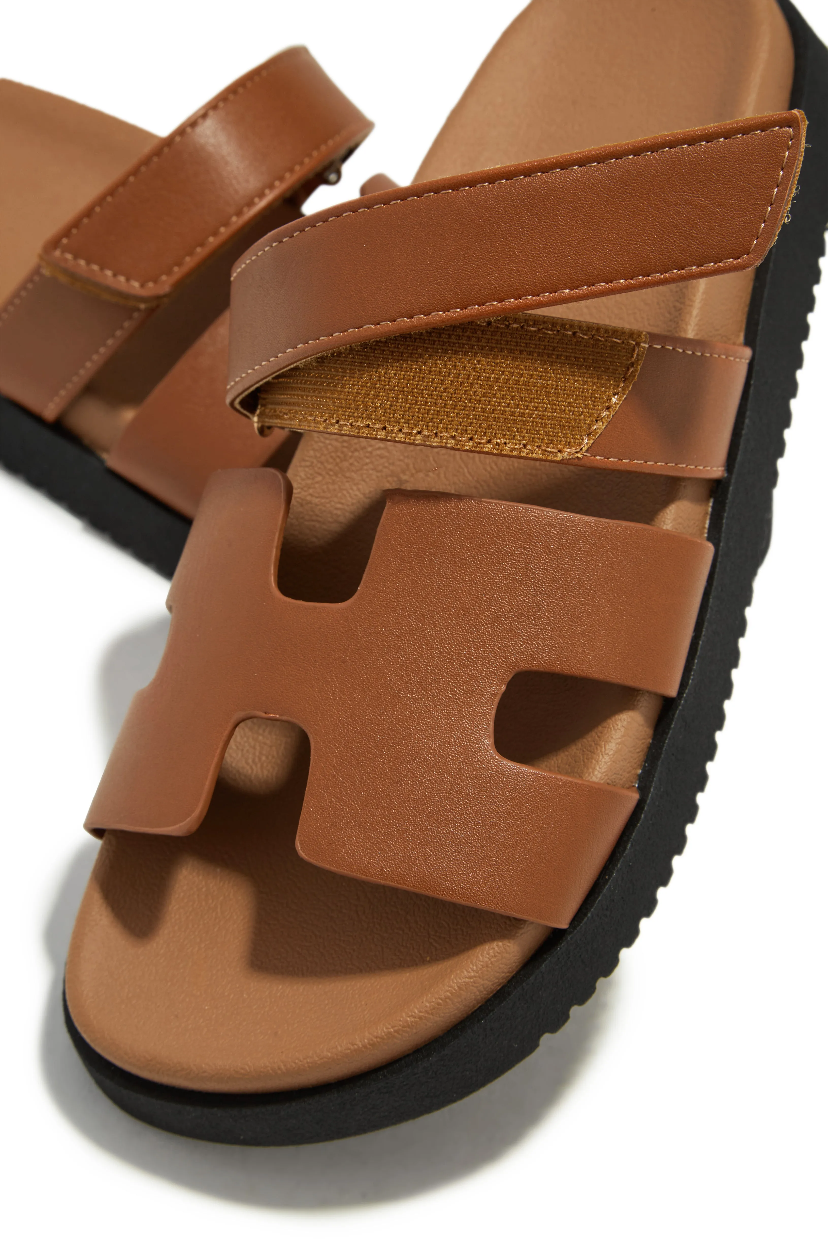 Sun Kissed Sun Slip On Sandals - Tan sold by Miss Lola product image thumbnail 2