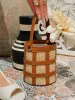 Alesia Woven Top Handle Bag - Tan sold by Miss Lola