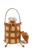 Alesia Woven Top Handle Bag - Tan sold by Miss Lola