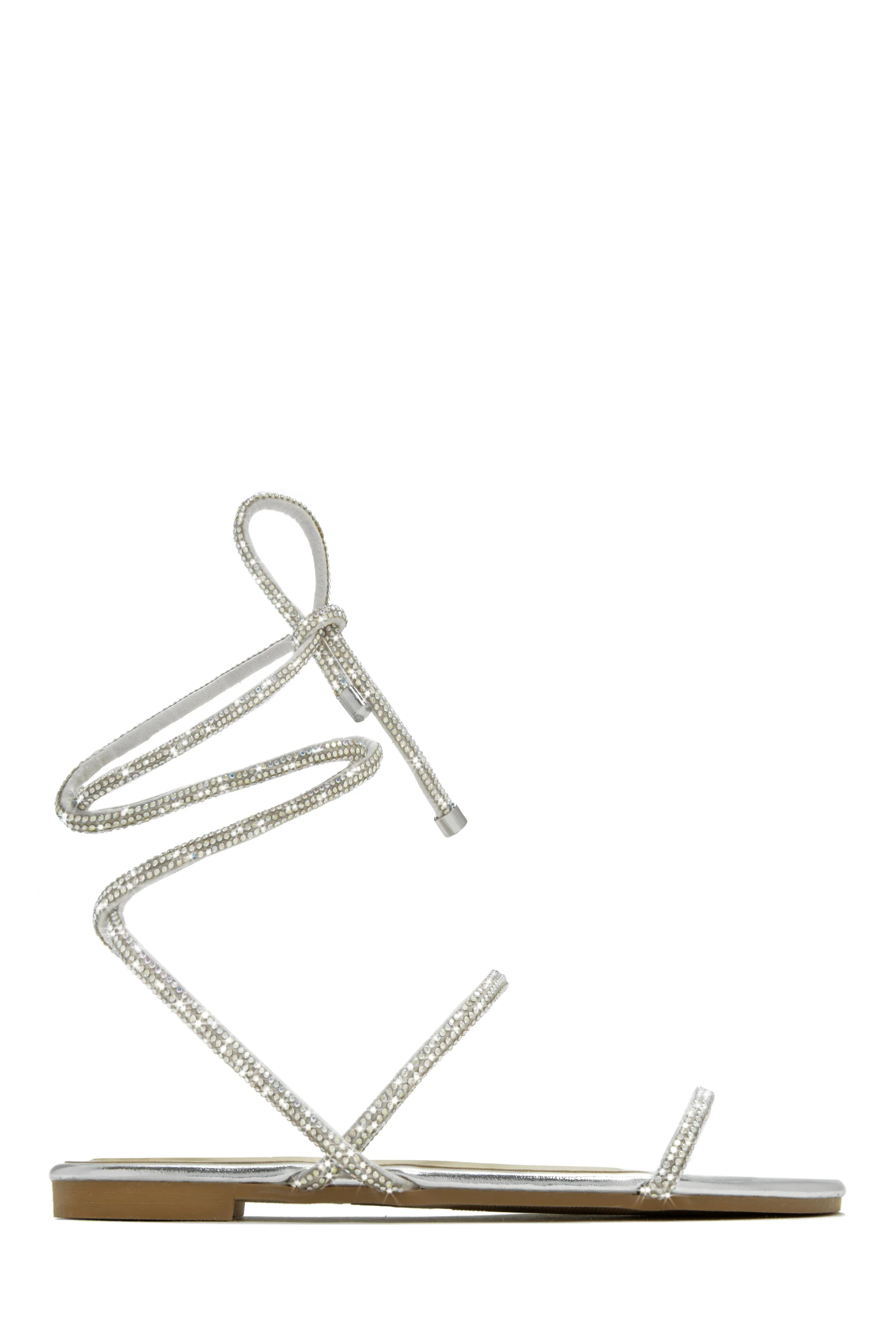 Summers In Tulum Embellished Lace Up Sandals - Black sold by Miss Lola product image thumbnail 5