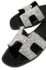 Bianka Embellished Slip On Sandals - Black sold by Miss Lola