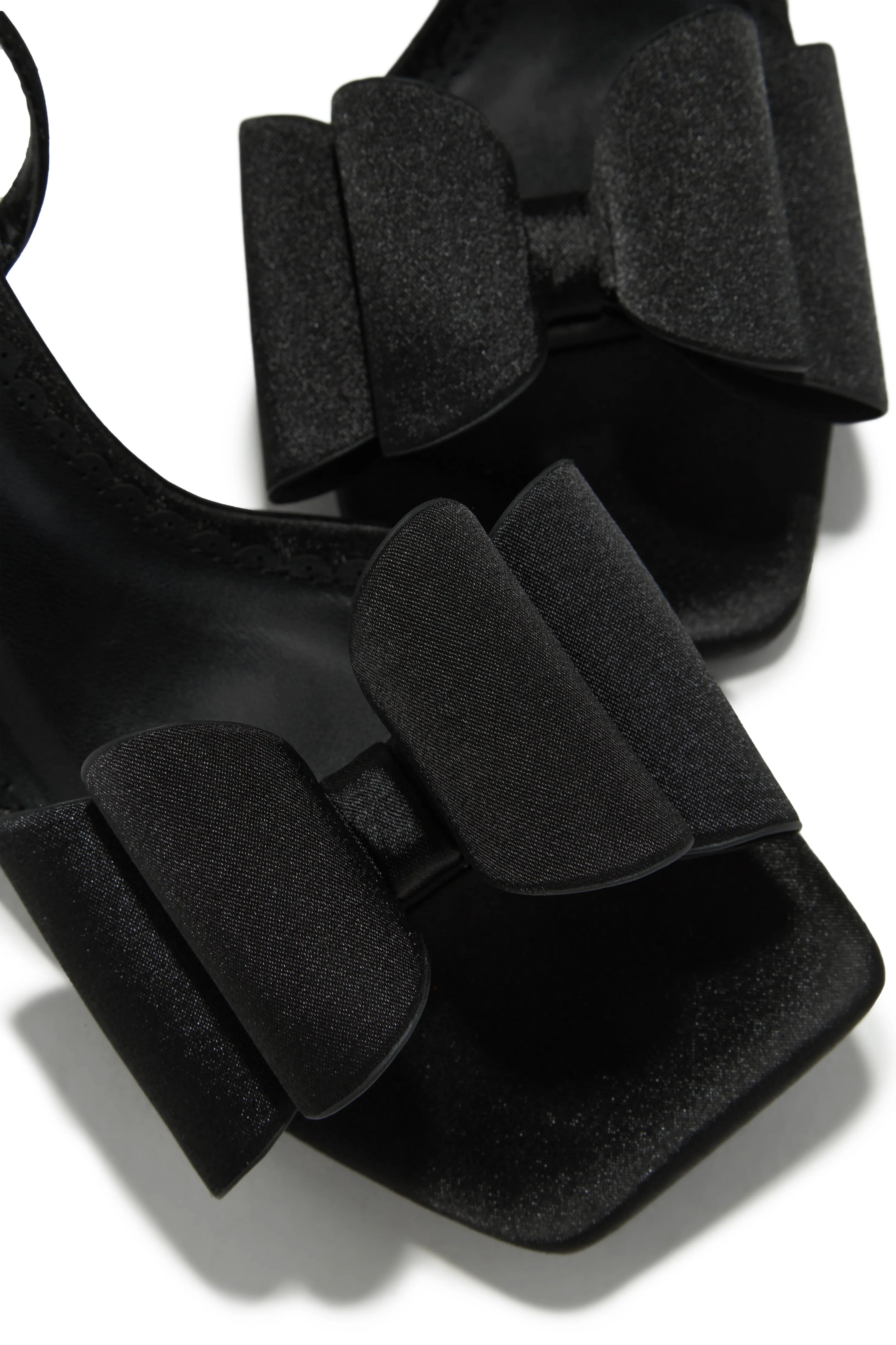 Pretty Nights Bow High Heels - Black sold by Miss Lola product image thumbnail 2