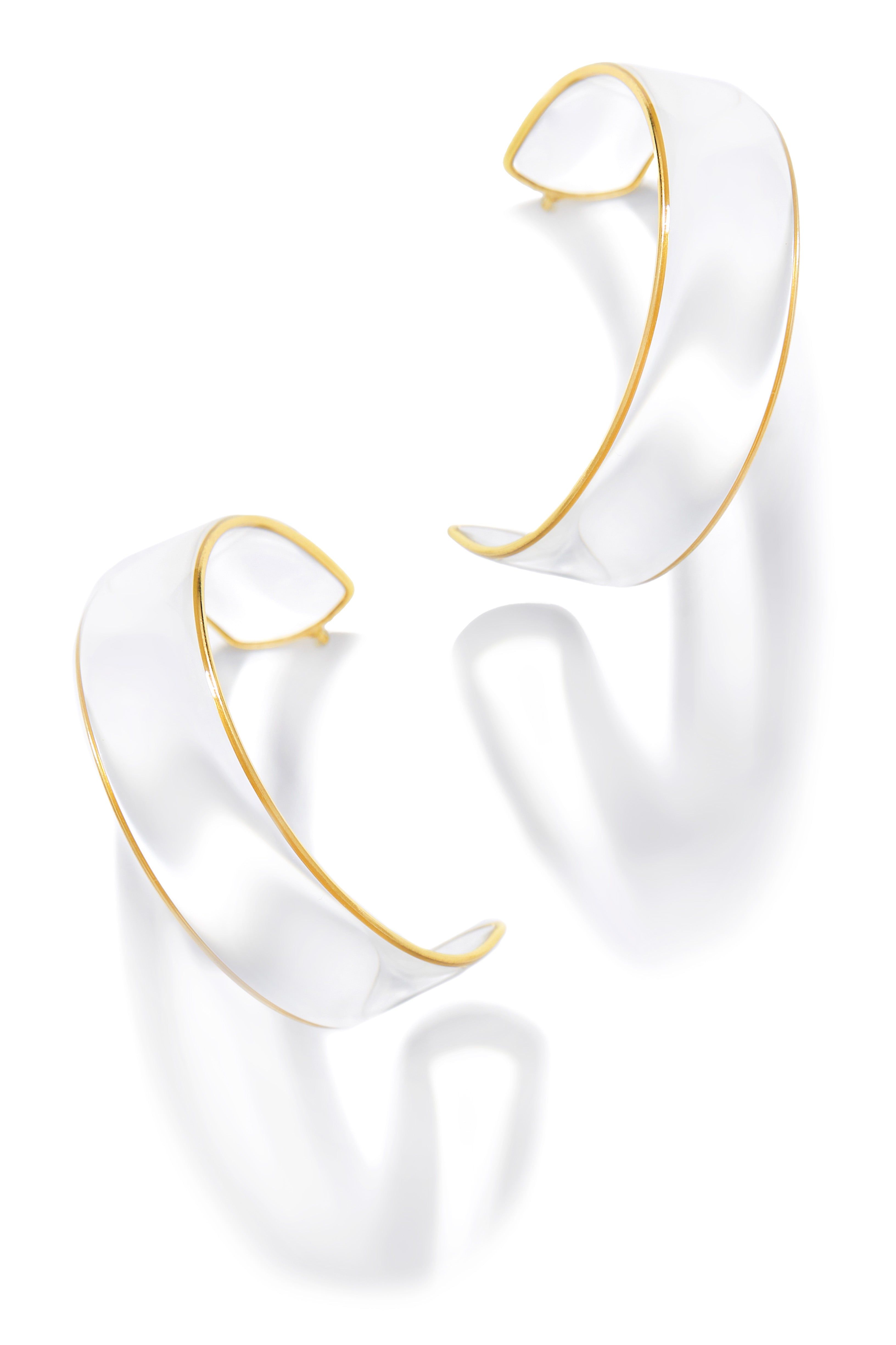 Timeless Beauty Clear Hoop Earring - Clear sold by Miss Lola
