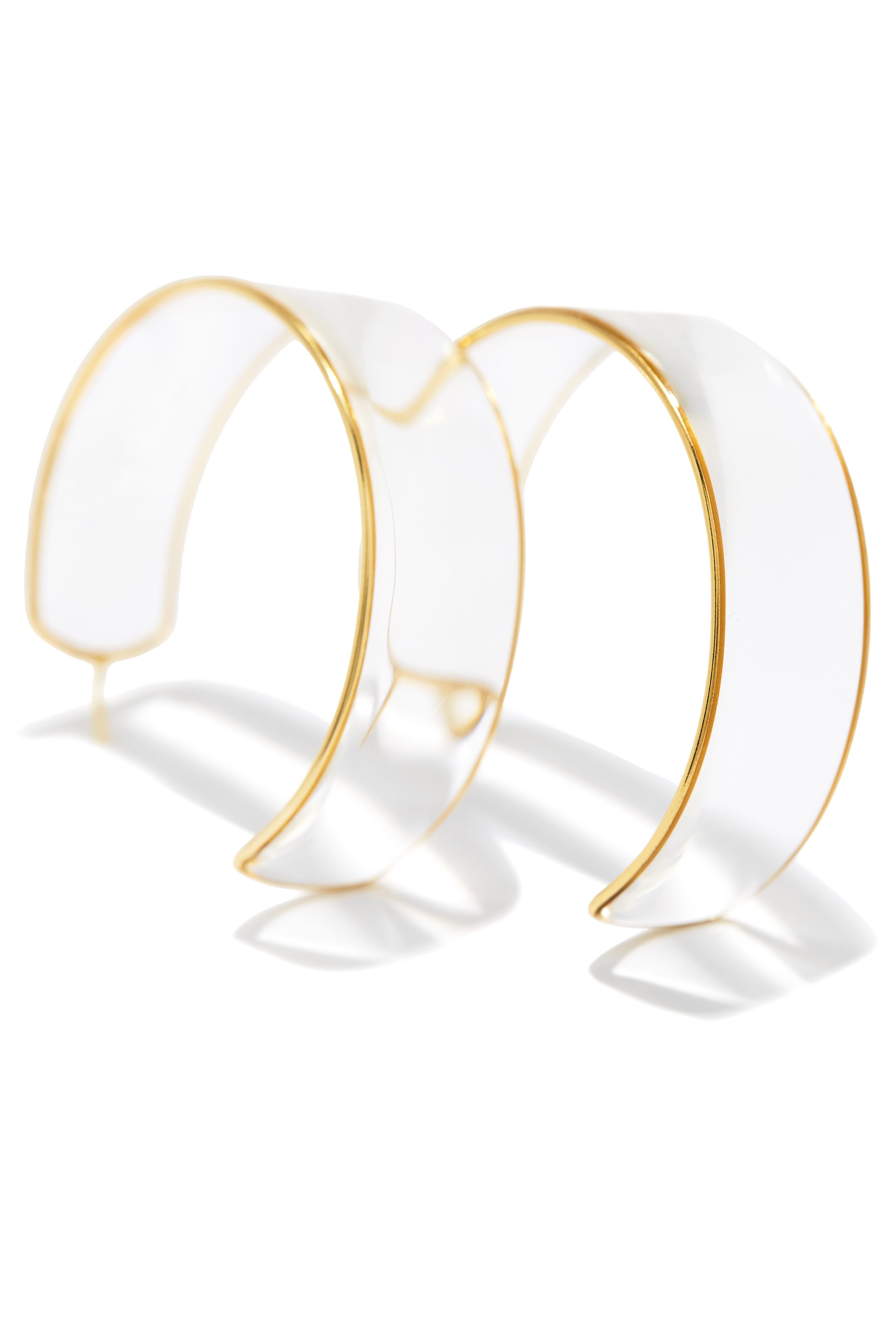 Timeless Beauty Clear Hoop Earring - Clear sold by Miss Lola product image thumbnail 2
