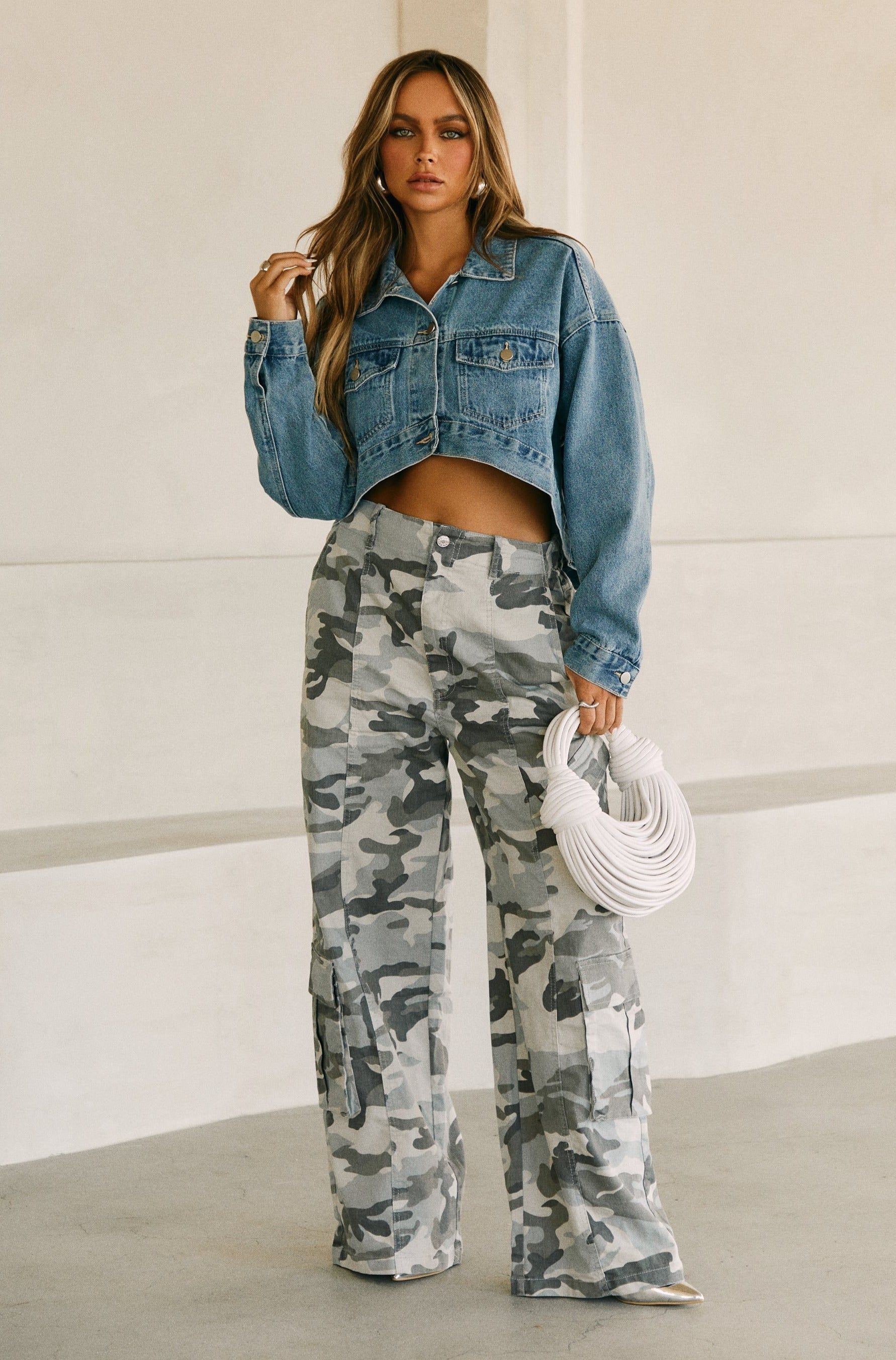 Brooklyn Camouflage Cargo Pant - Camo sold by Miss Lola product image thumbnail 2