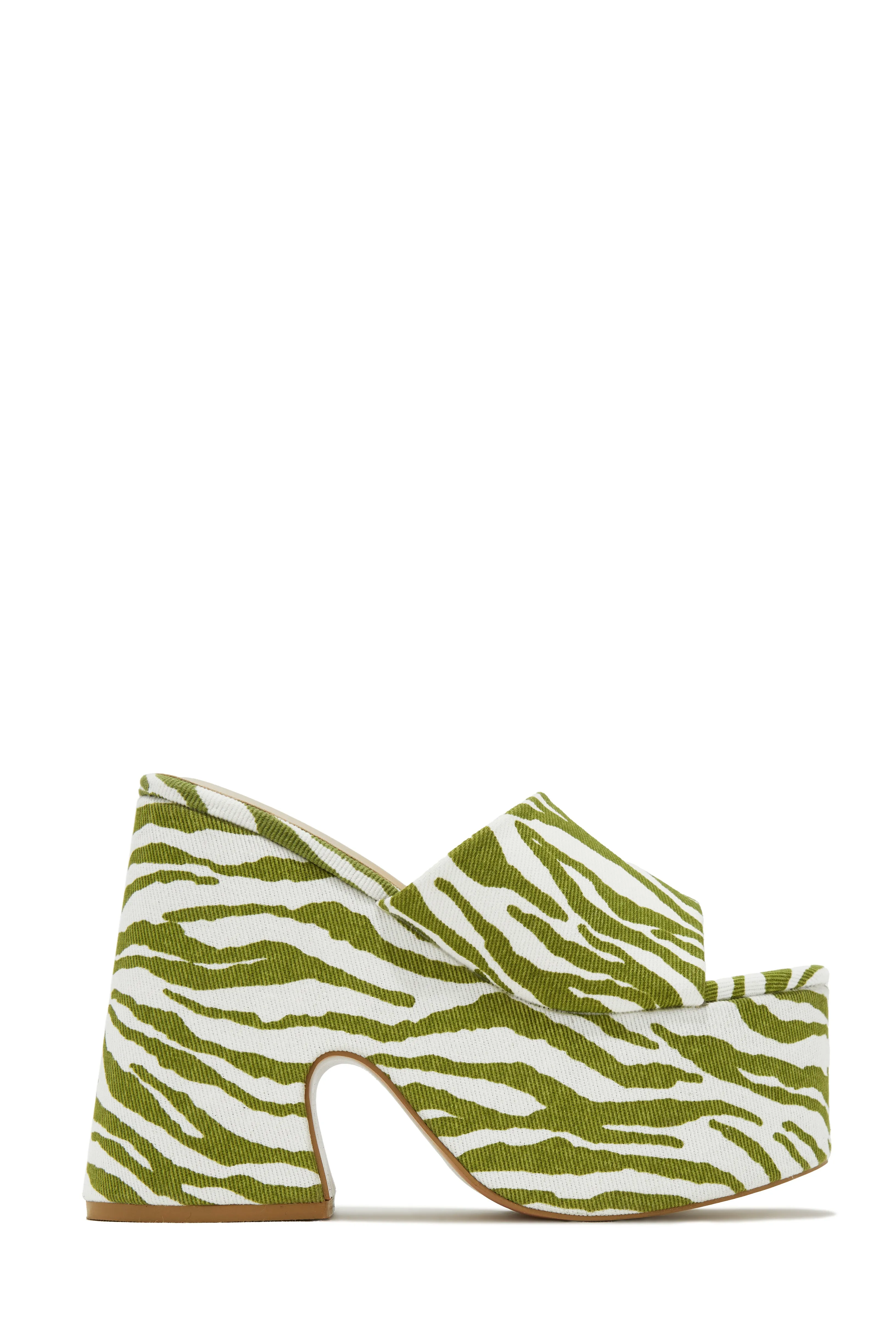 Still Your Best Chunky Platform Mules - Print sold by Miss Lola product image thumbnail 3