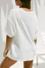 Denise Oversized T-Shirt - White sold by Miss Lola