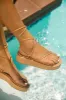Mykonos Island Lace Up Platform Sandals - Nude sold by Miss Lola