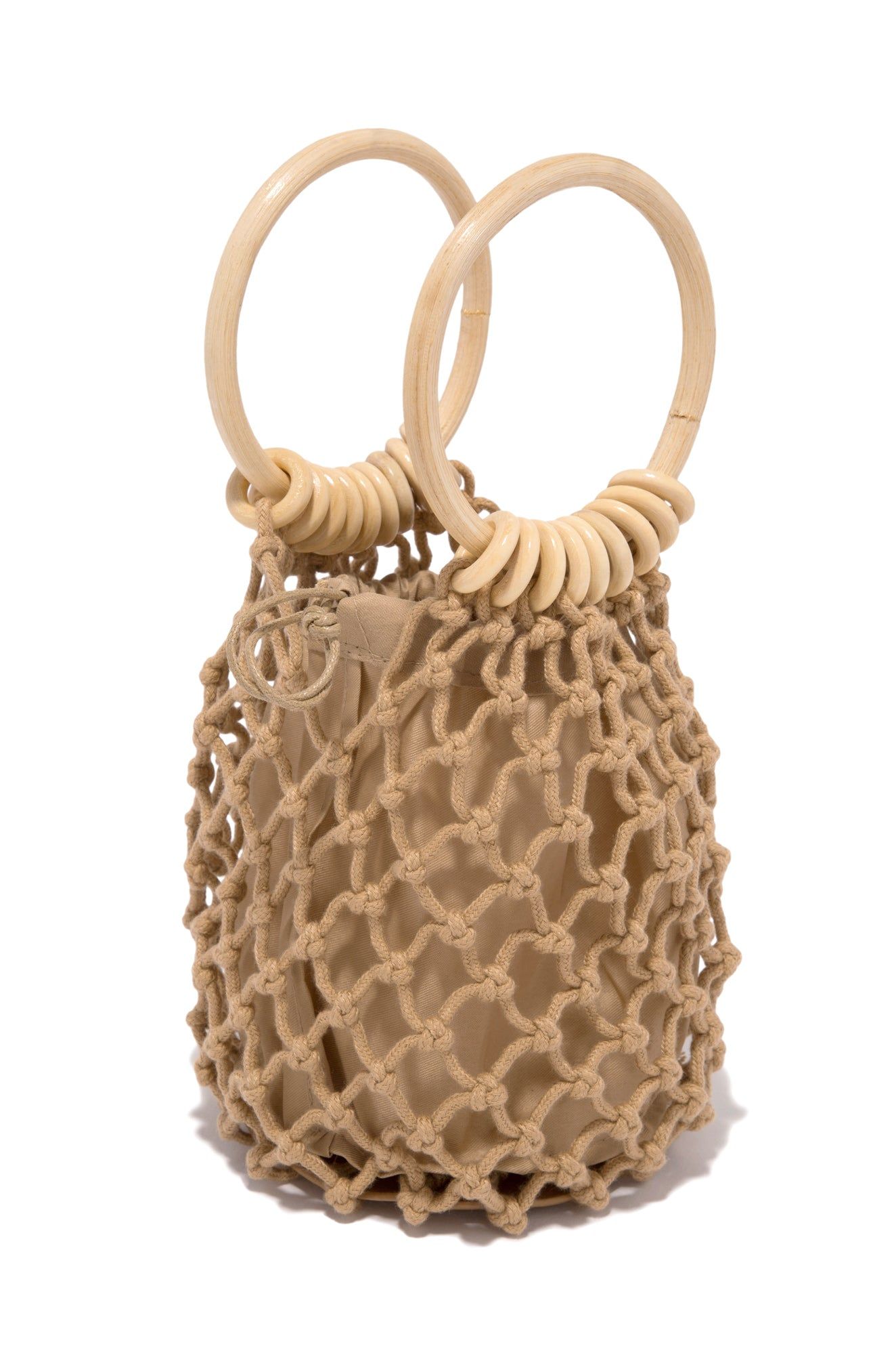 Tulum Dreams Fishnet Handbag - Nude sold by Miss Lola product image thumbnail 5