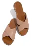 Summer Bliss Slip-On Flat Sandals - Nude sold by Miss Lola