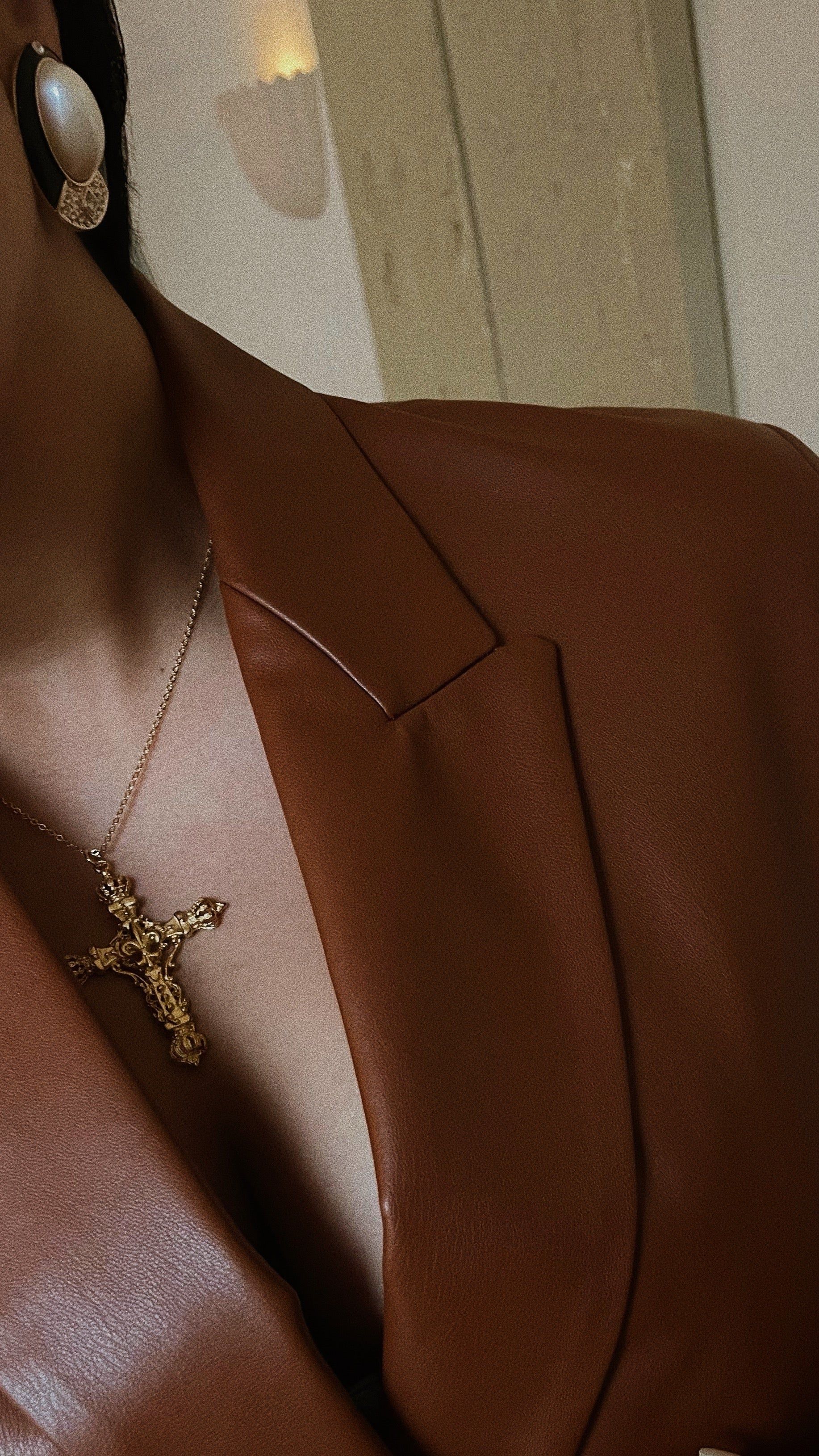 Levina 18k Gold Plated Cross Necklace - Gold sold by Miss Lola product image thumbnail 3