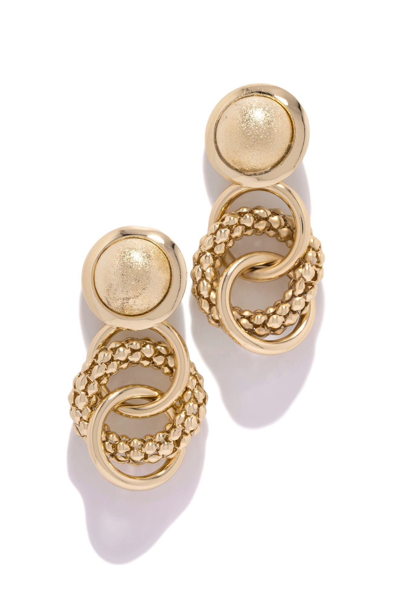 Carmen Dangle Earring - Gold sold by Miss Lola product image thumbnail 3