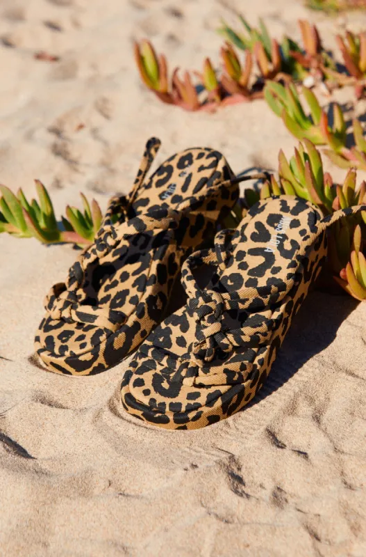 Sun Soaked Platform Sandals - Leopard sold by Miss Lola