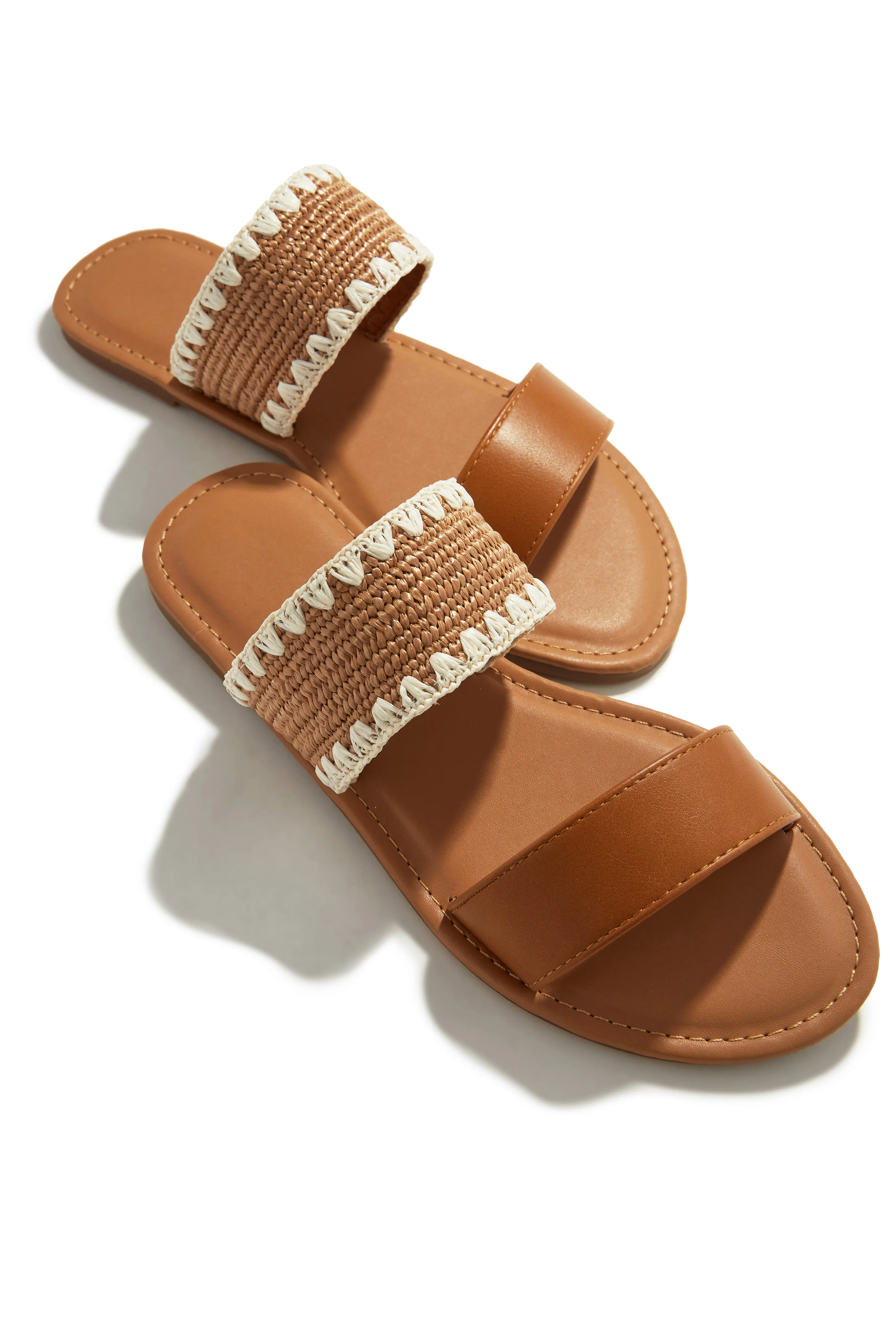 Janice Slip On Sandals - Tan sold by Miss Lola product image thumbnail 2