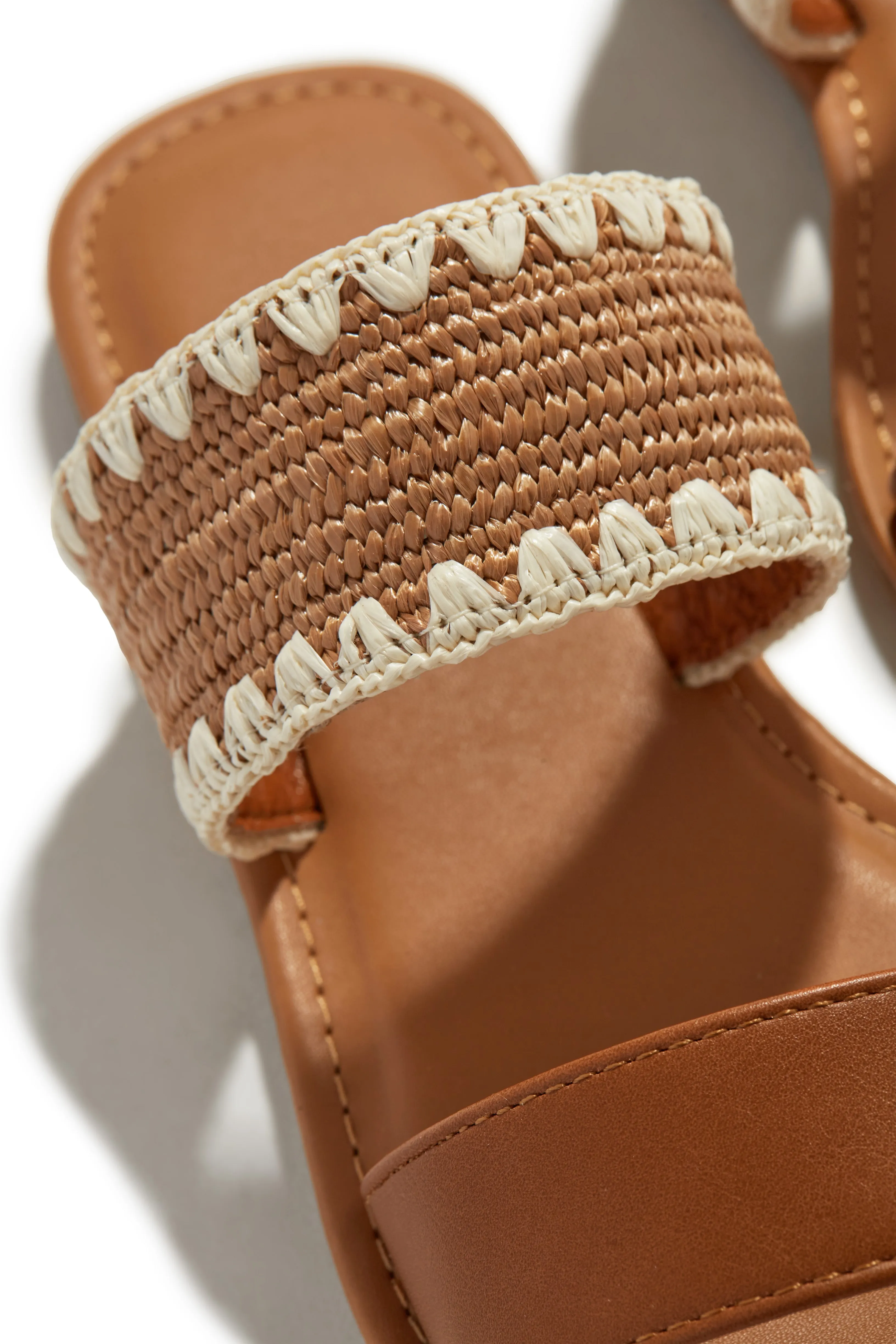 Janice Slip On Sandals - Tan sold by Miss Lola product image thumbnail 3