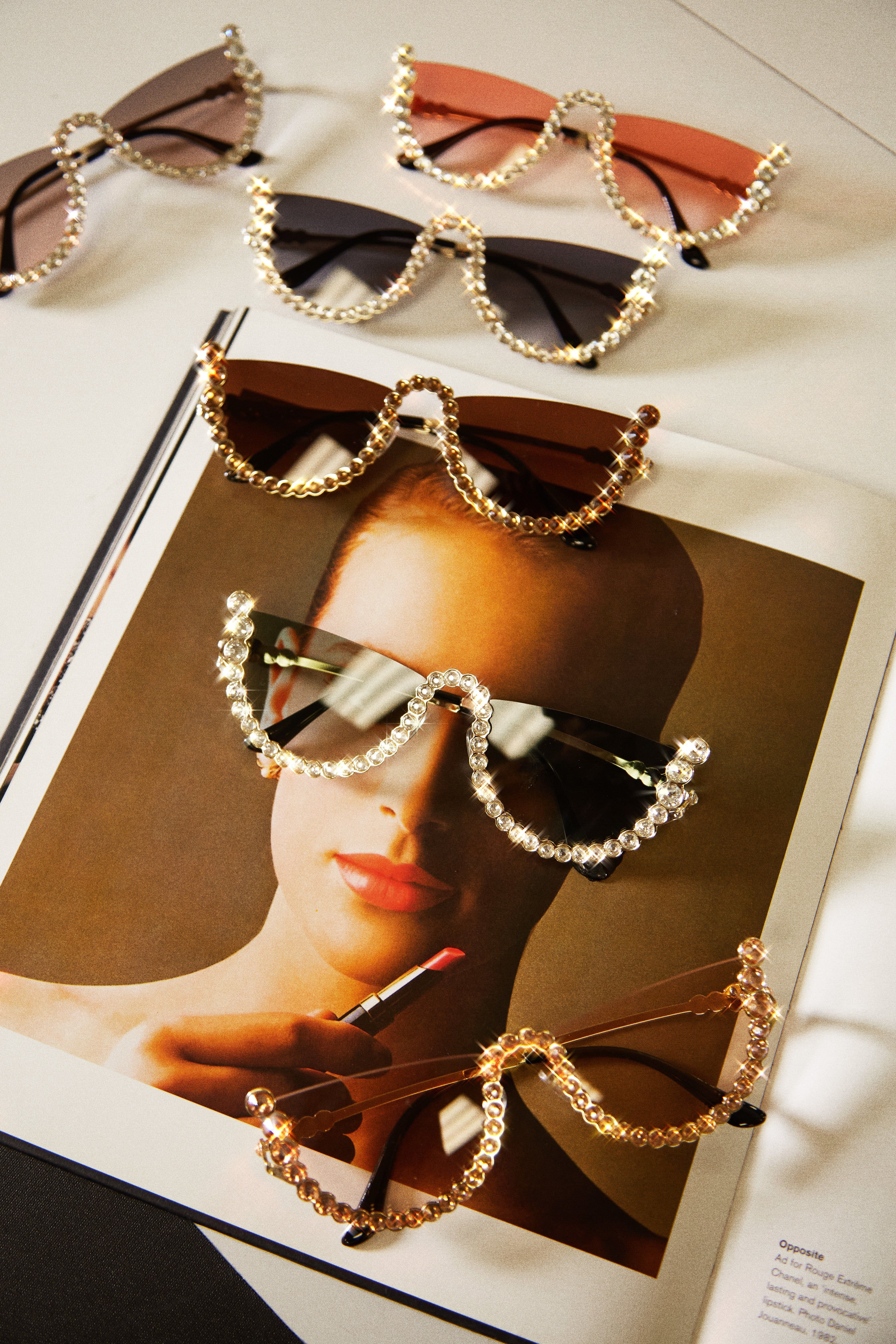 Hot Attitude Embellished Sunglasses - Pink sold by Miss Lola product image thumbnail 3