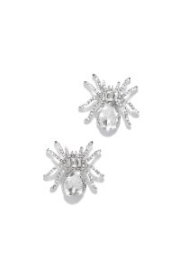 Wicked Web Embellished Spider Earring - Silver sold by Miss Lola