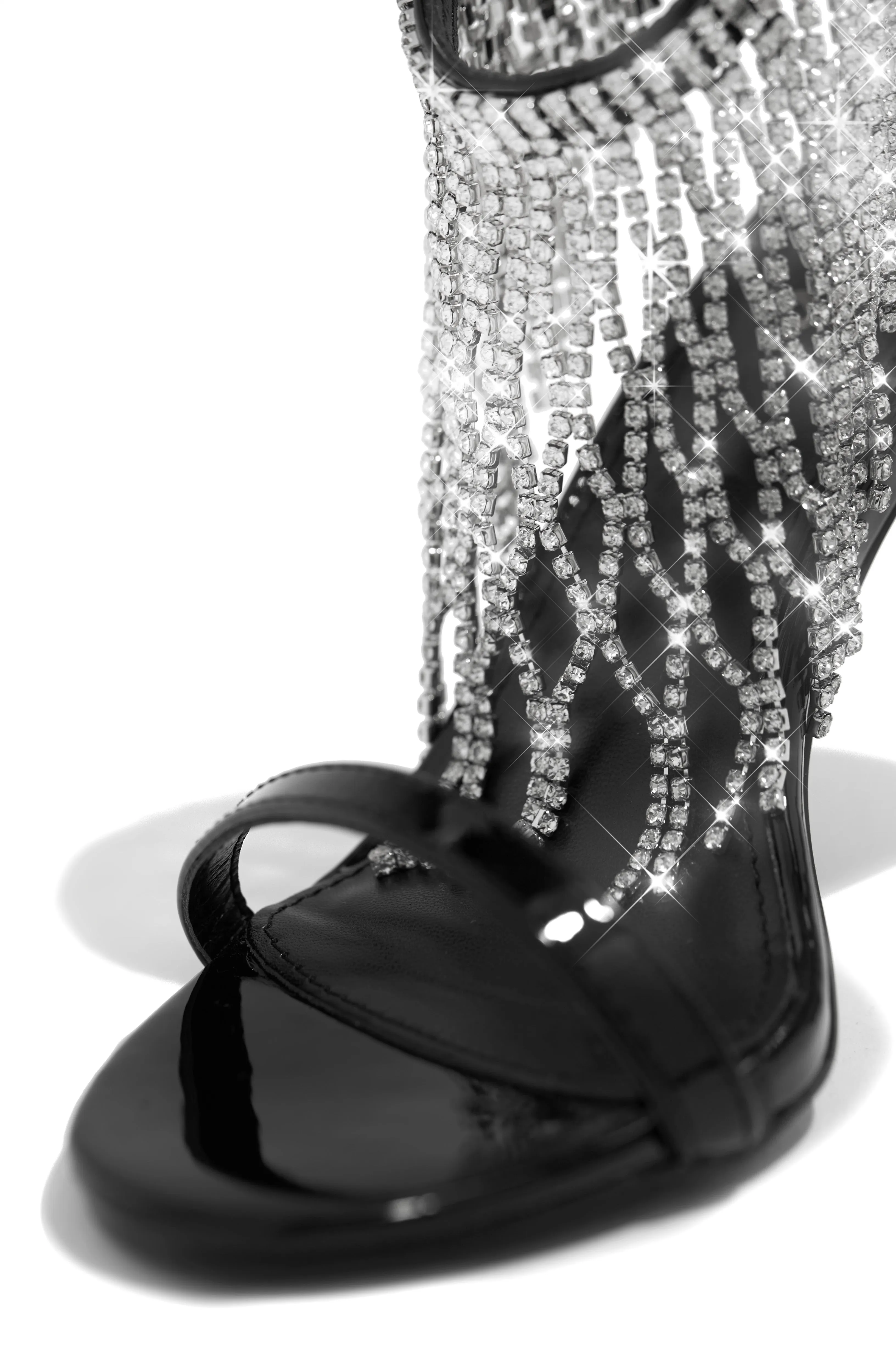 Formal Icon Embellished Dangle Heels - Black sold by Miss Lola product image thumbnail 3