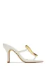 Adonna Thong Strap Mule Heels - Cream ** LEAVE PRIVATE ** SENDING BACK TO COMPANY ** 10/3 sold by Miss Lola