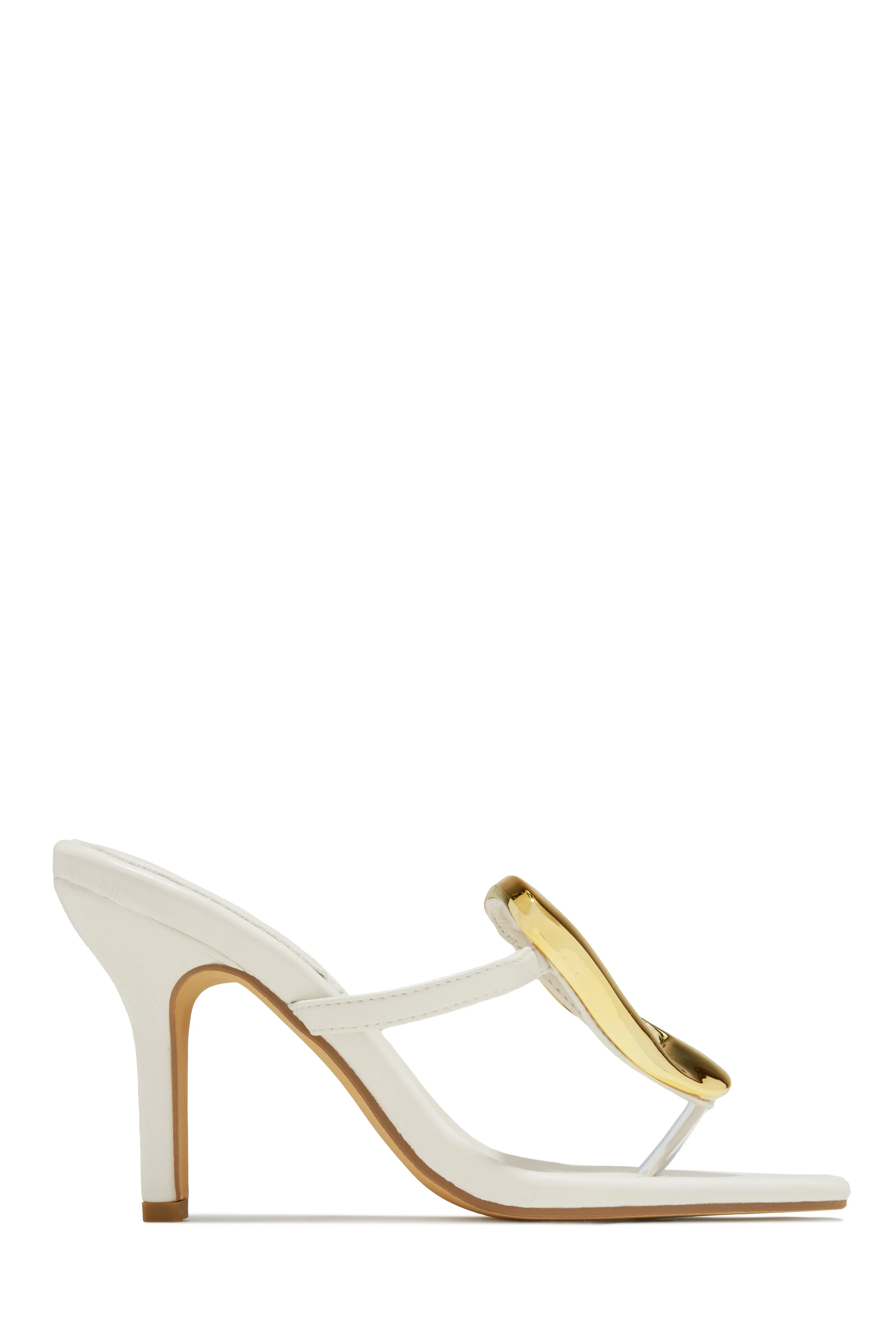 Adonna Thong Strap Mule Heels - Cream ** LEAVE PRIVATE ** SENDING BACK TO COMPANY ** 10/3 sold by Miss Lola product image thumbnail 5