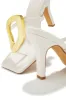 Adonna Thong Strap Mule Heels - Cream ** LEAVE PRIVATE ** SENDING BACK TO COMPANY ** 10/3 sold by Miss Lola