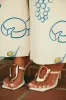 Adonna Thong Strap Mule Heels - Cream ** LEAVE PRIVATE ** SENDING BACK TO COMPANY ** 10/3 sold by Miss Lola
