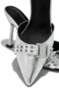 Amyra Pointed Toe High Heel Mules - Silver sold by Miss Lola