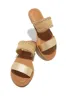 Janice Slip On Sandals - Gold sold by Miss Lola