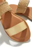 Janice Slip On Sandals - Gold sold by Miss Lola