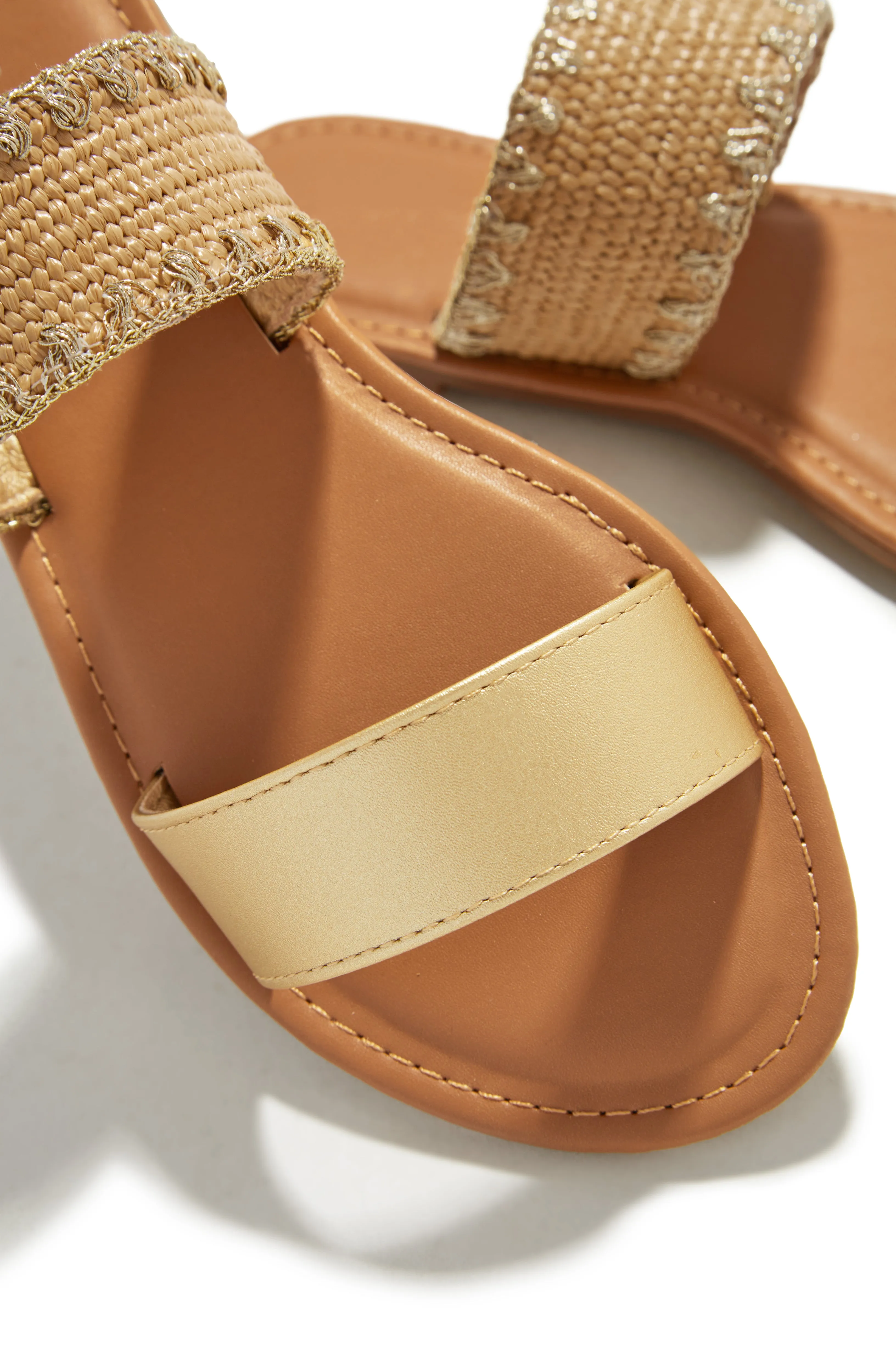 Janice Slip On Sandals - Gold sold by Miss Lola product image thumbnail 4