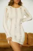 Desert Sands Crochet Mini Dress - Natural sold by Miss Lola