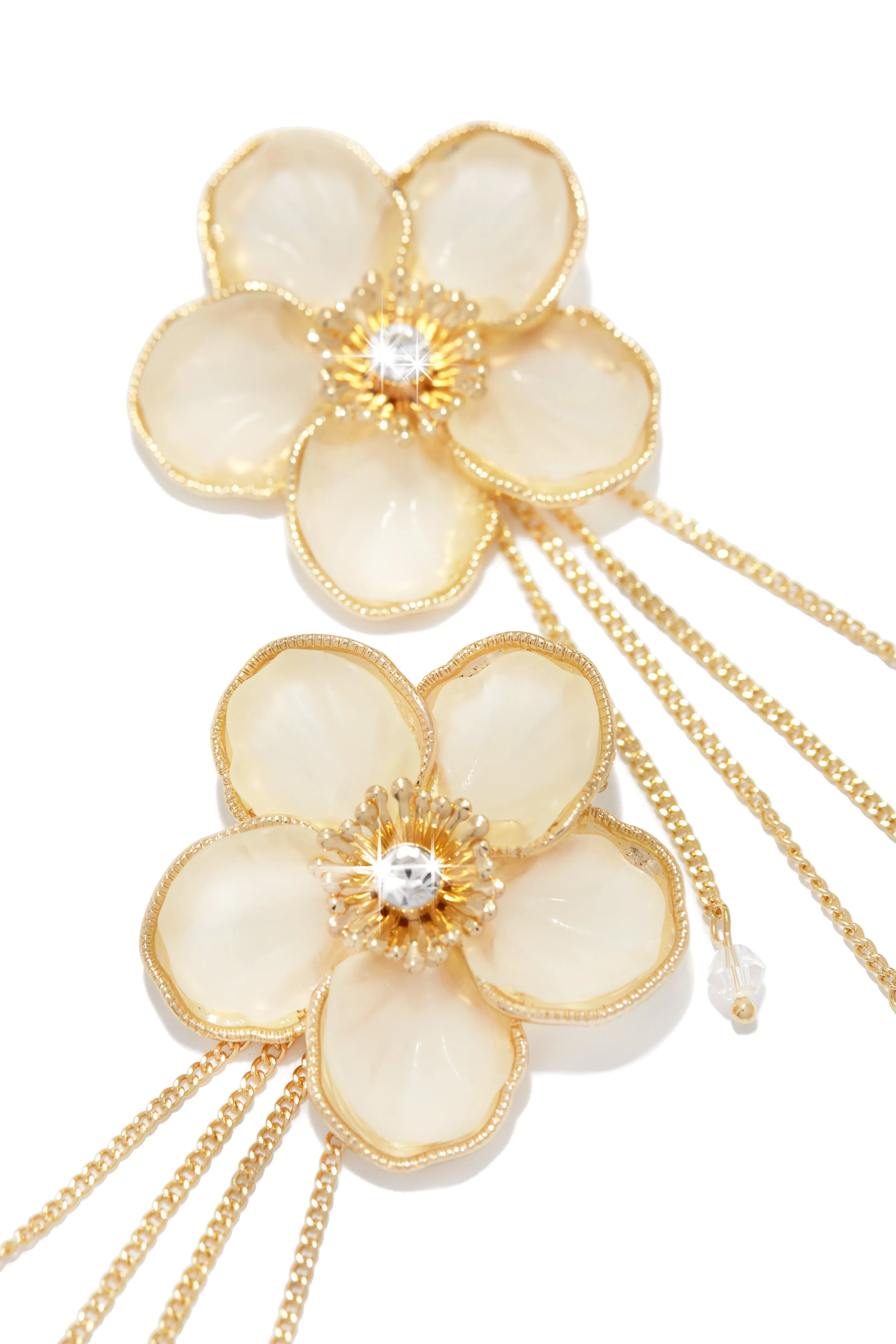 Niaya Flower Drop Earring - Ivory sold by Miss Lola product image thumbnail 3