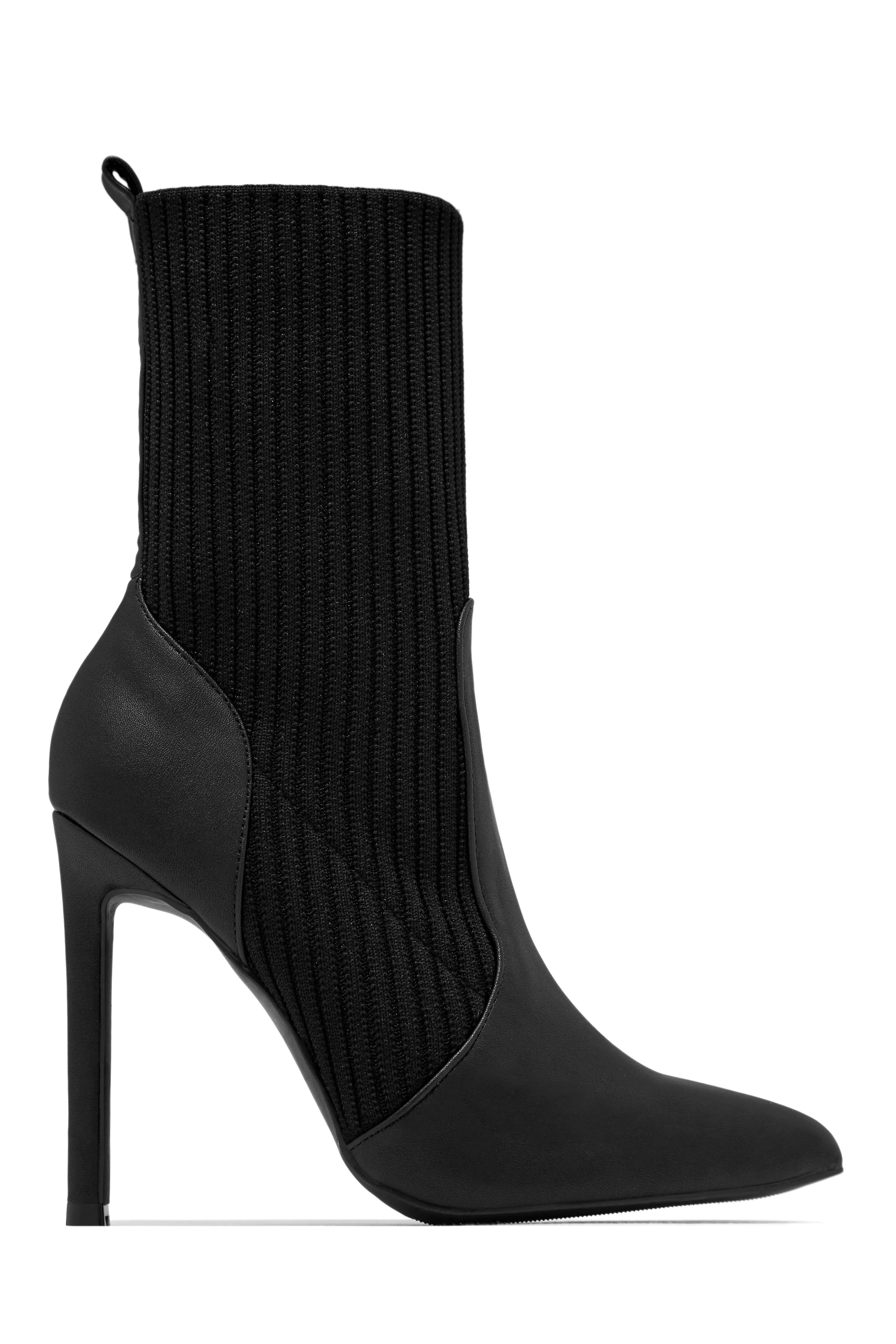 Mayven High Heel Ankle Boots - Black sold by Miss Lola product image thumbnail 5
