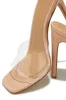 Verena High Heel Mules - Clear sold by Miss Lola