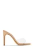 Verena High Heel Mules - Clear sold by Miss Lola
