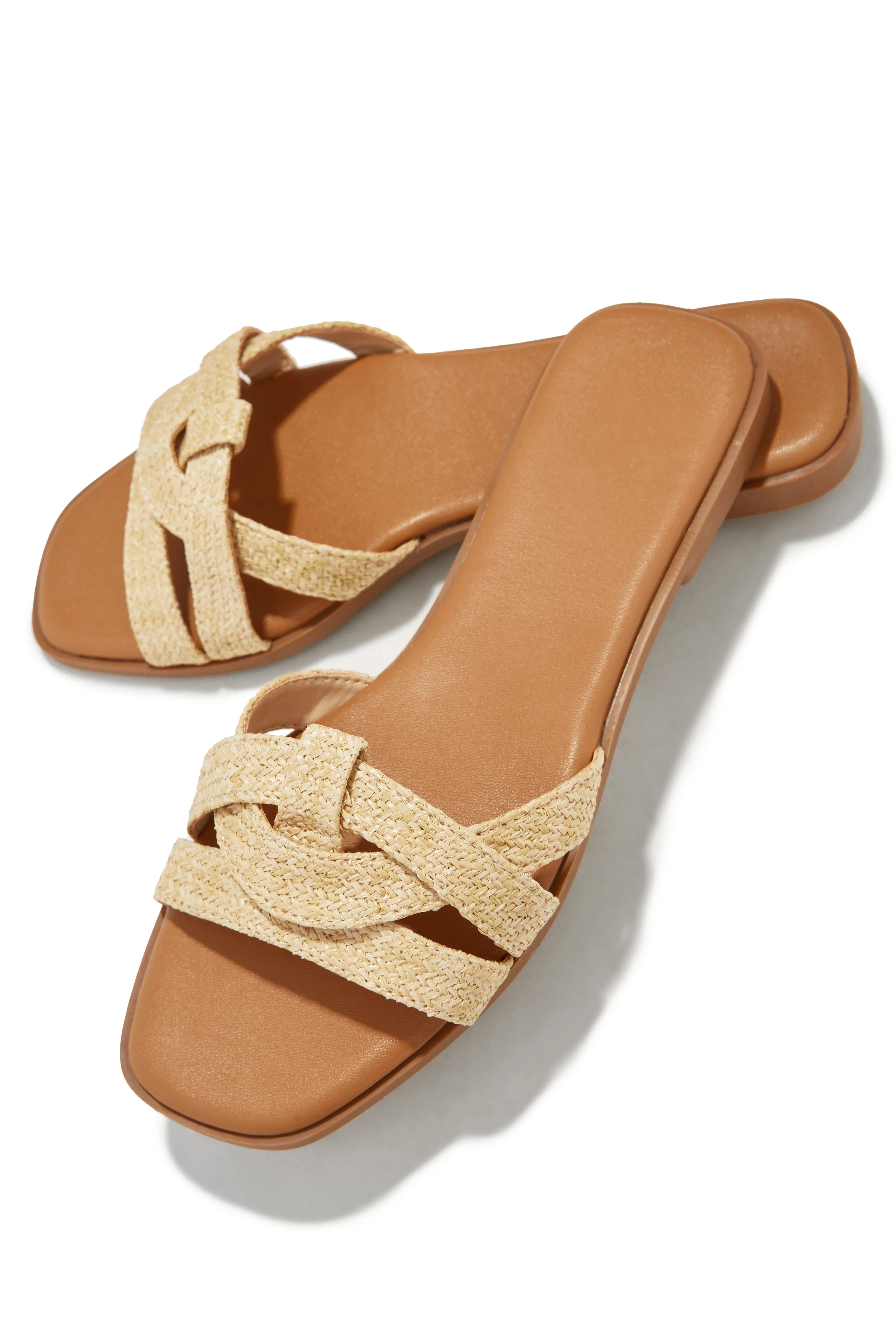 Maile Slip On Sandals - Natural sold by Miss Lola product image thumbnail 2