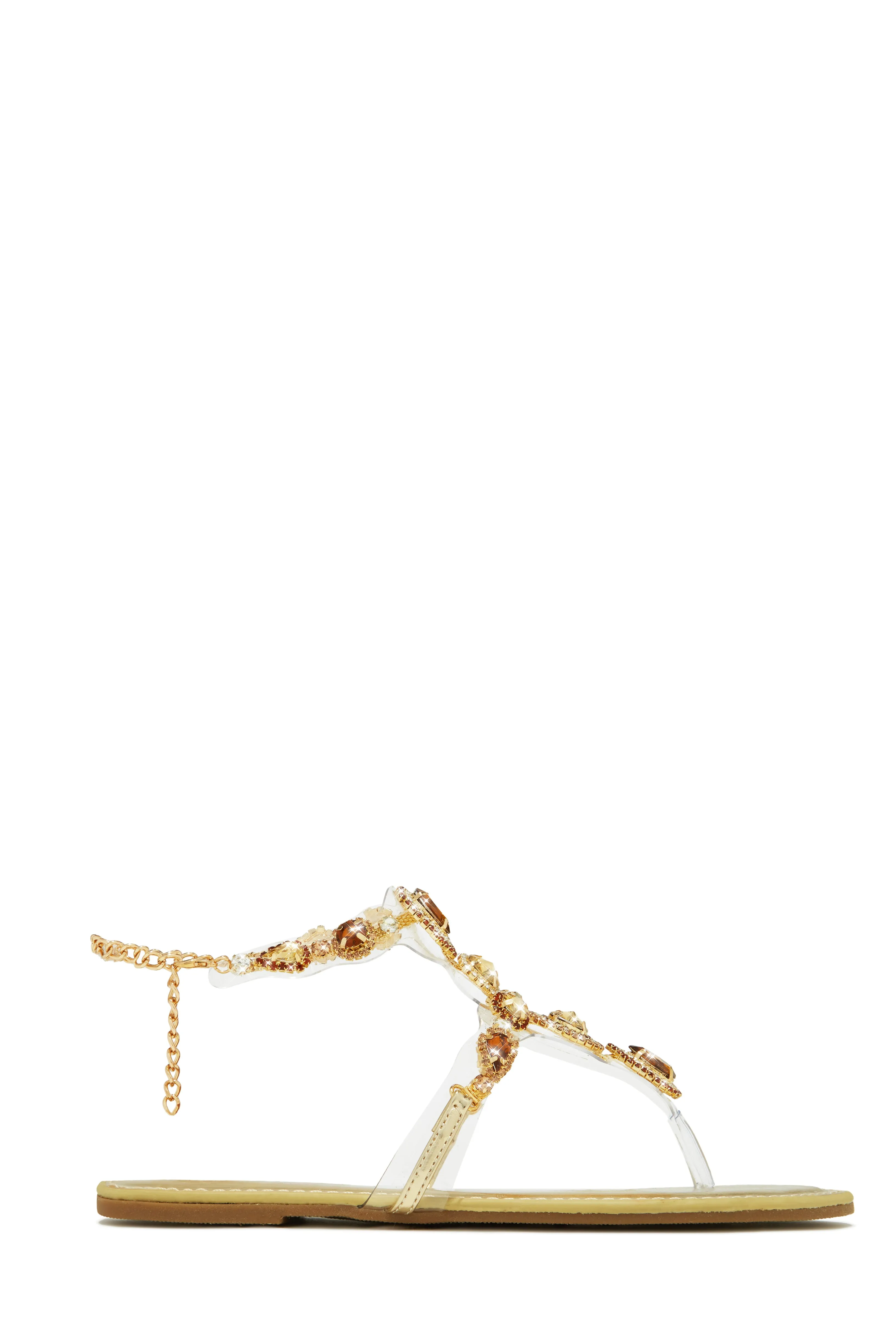Sandra Embellished Sandals - Gold sold by Miss Lola product image thumbnail 4