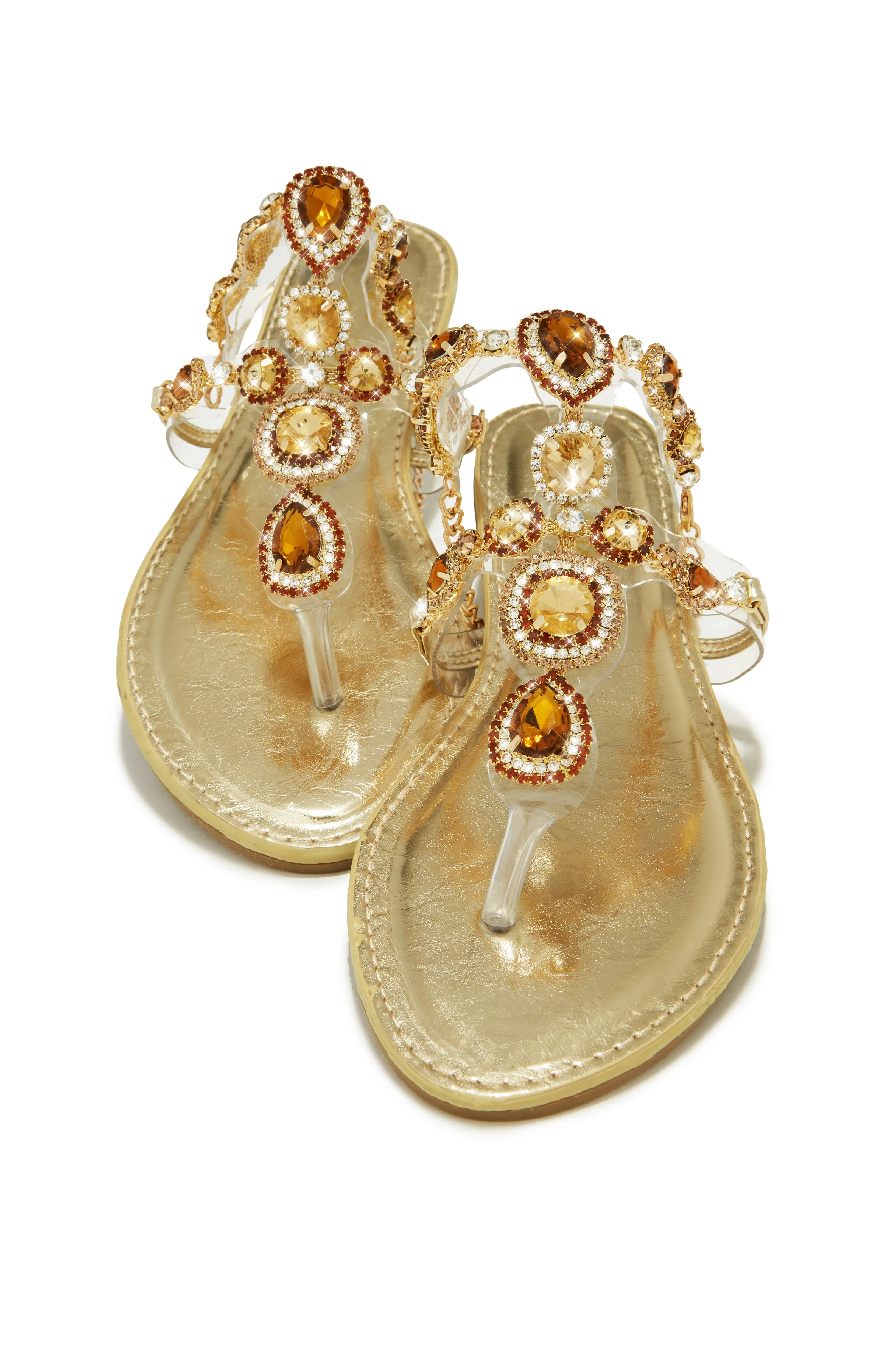 Sandra Embellished Sandals - Gold sold by Miss Lola product image thumbnail 3