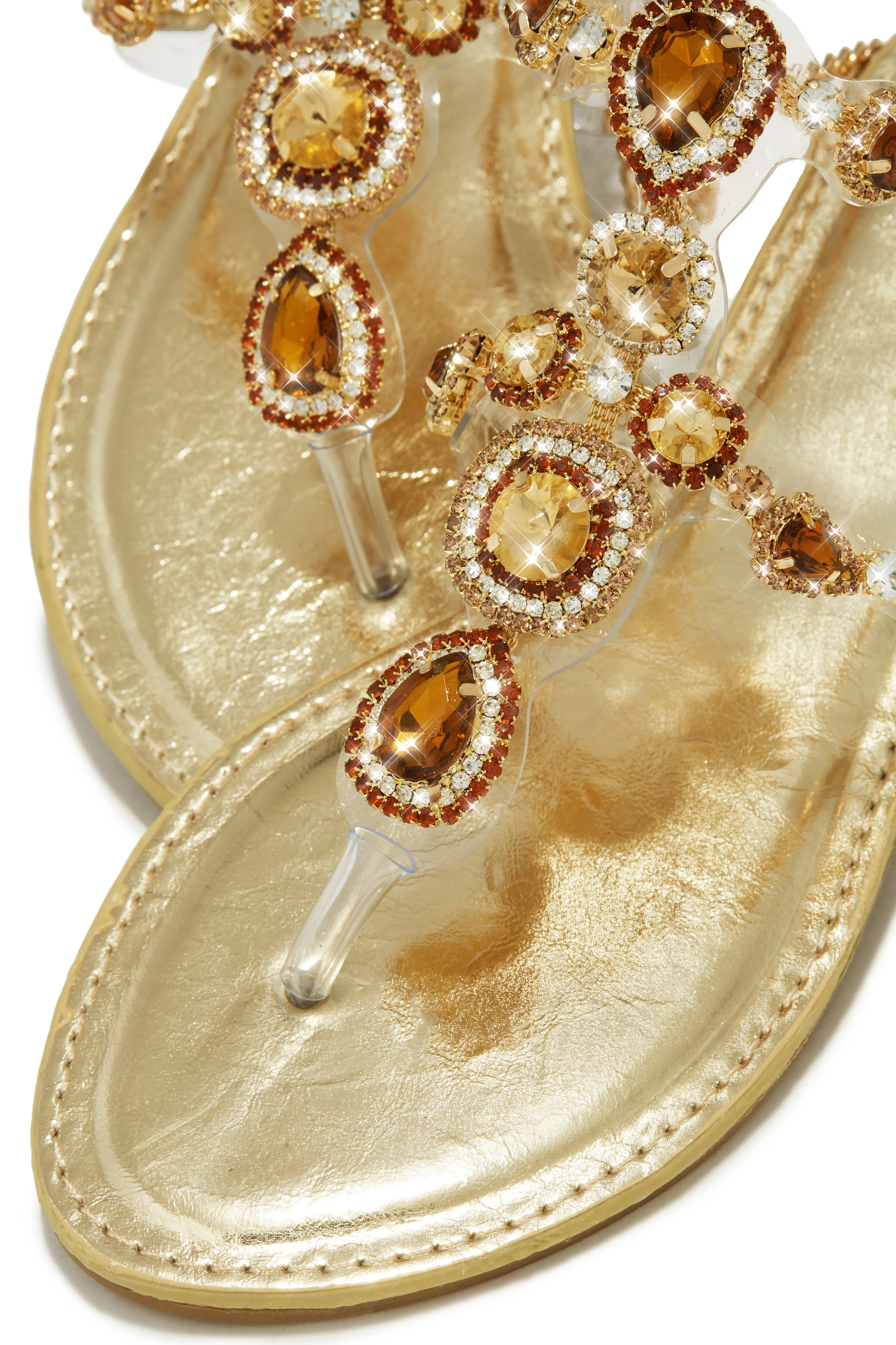 Sandra Embellished Sandals - Gold sold by Miss Lola product image thumbnail 2